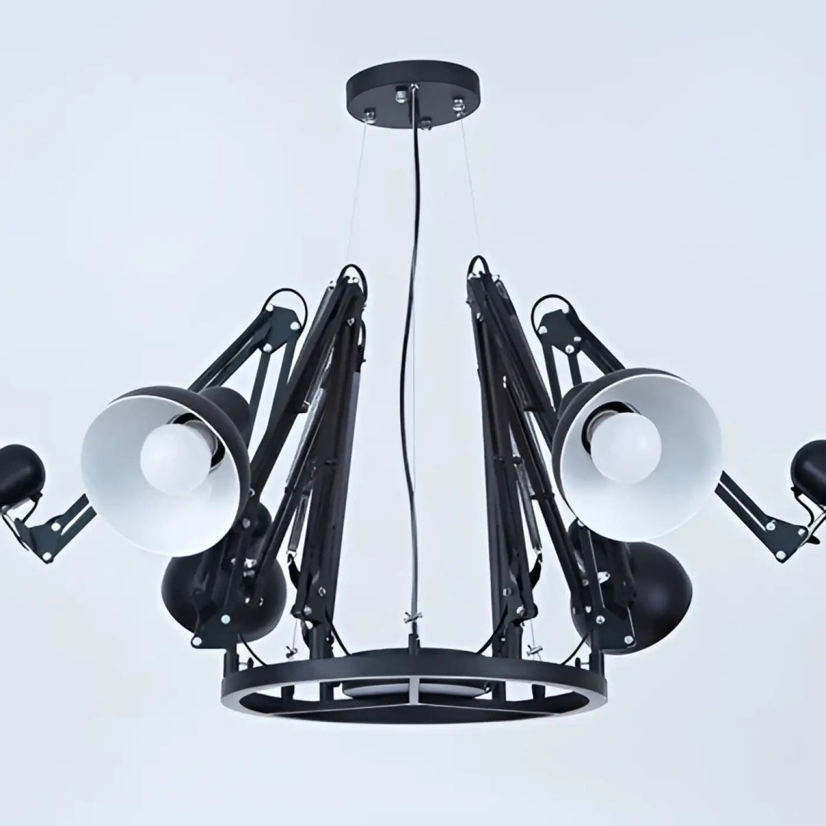 Plafonnier LED Orientable Noir Design - Dalumea - vue 2