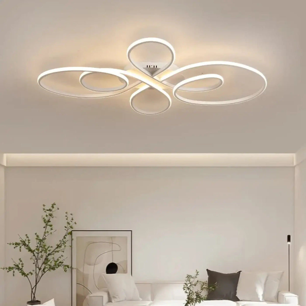 Plafonnier LED Design Courbes Modernes - Dalumea - vue 4