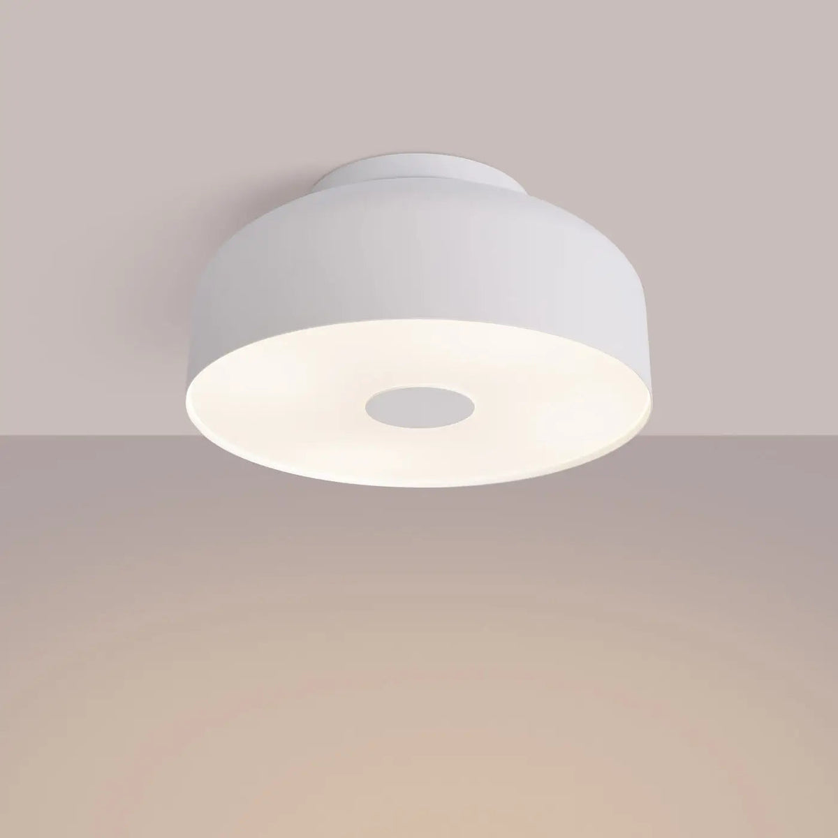 Plafonnier Blanc Moderne - Dalumea - vue 1