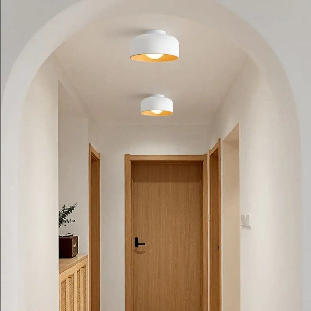 Plafonnier Rond Bois Moderne - Dalumea - vue 6