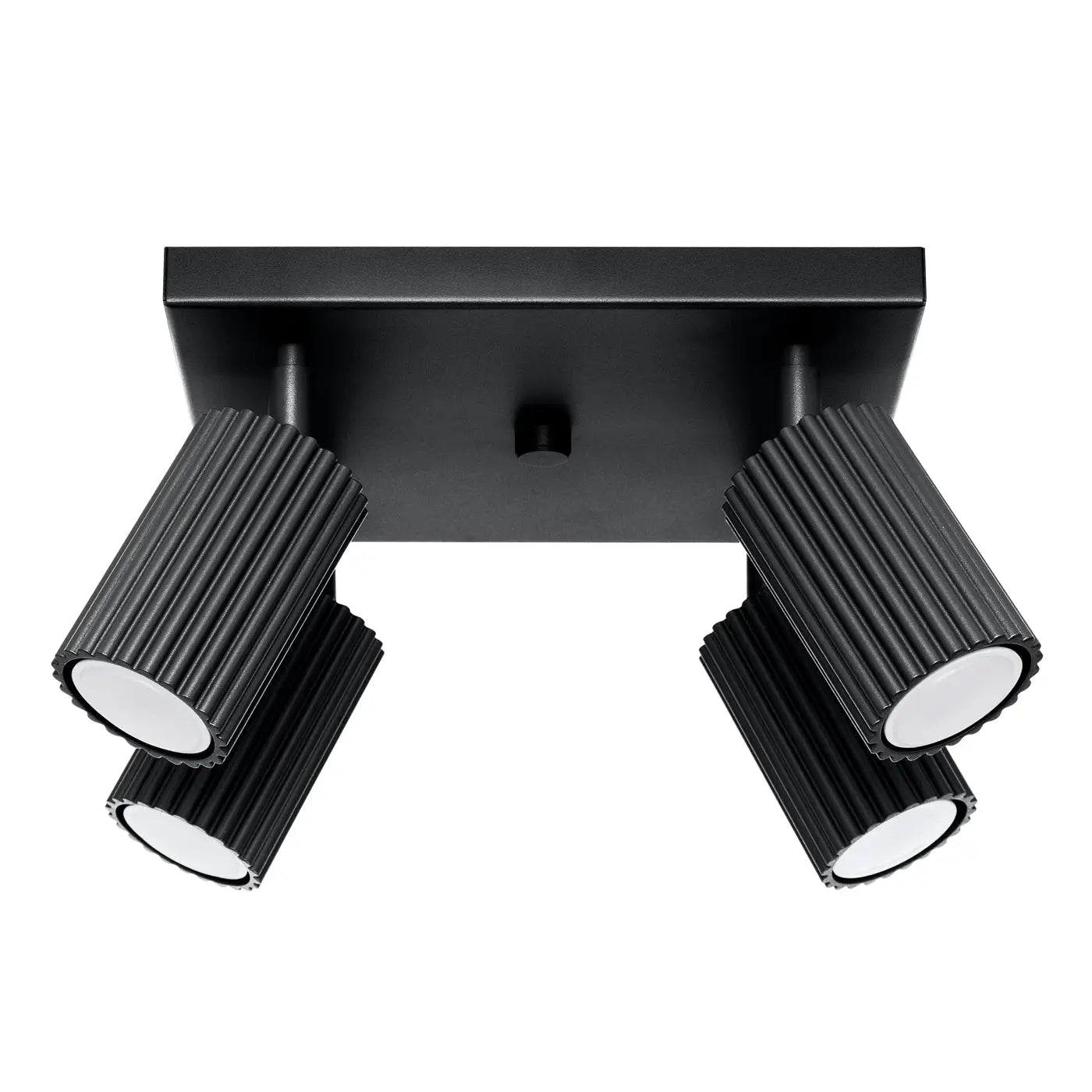 Plafonnier Noir 4 Spots Orientables - Dalumea - vue 8