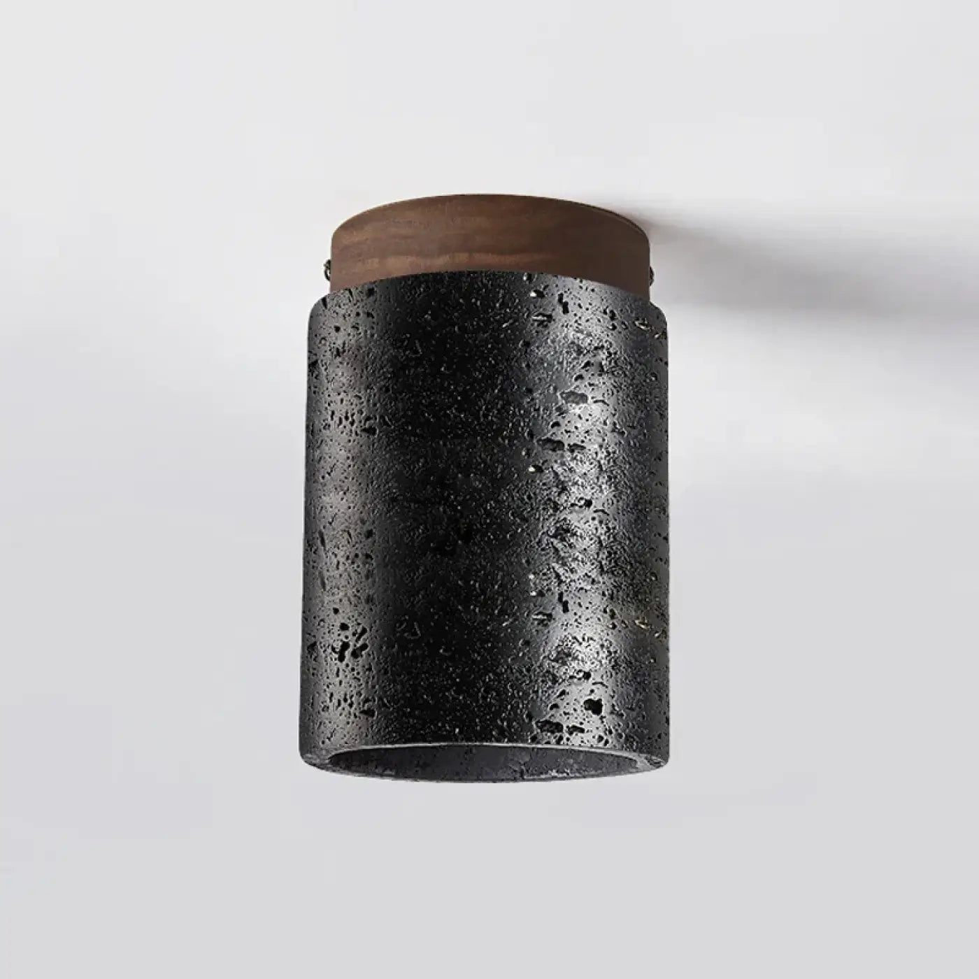 Plafonnier LED Noir Bois - Dalumea - vue 3