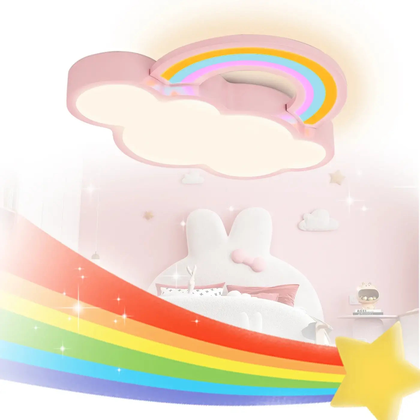 Plafonnier Arc-En-Ciel Chambre Enfant - Dalumea - vue 4