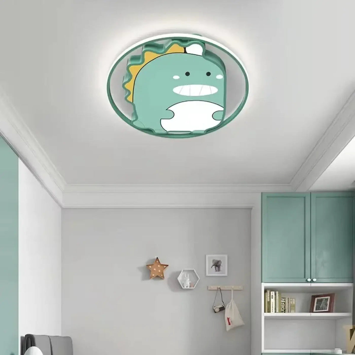 Plafonnier Dragon Vert Chambre Enfant - Dalumea - vue 5