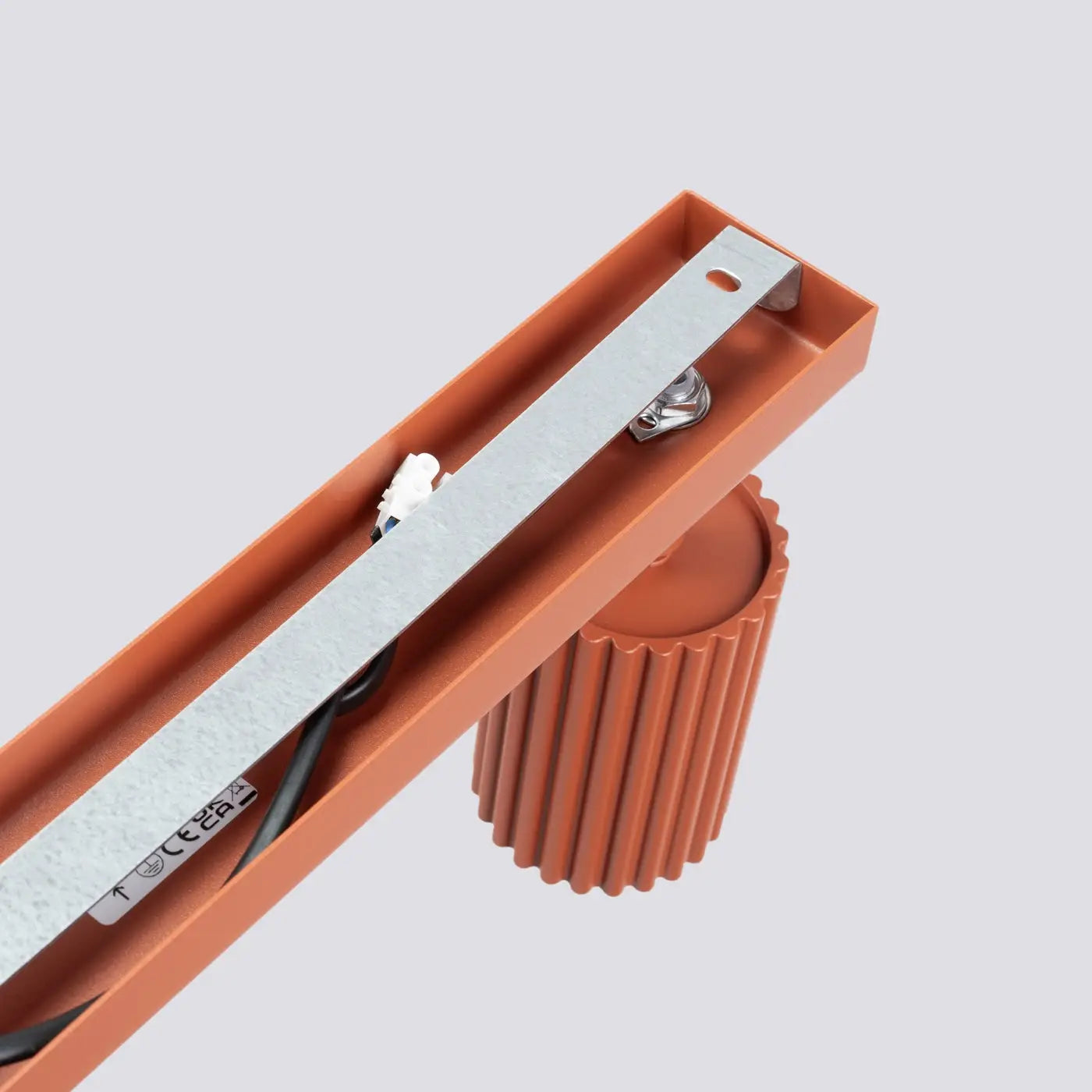 Plafonnier 4 Spots Orientables Rouge Ocre - Dalumea - vue 5