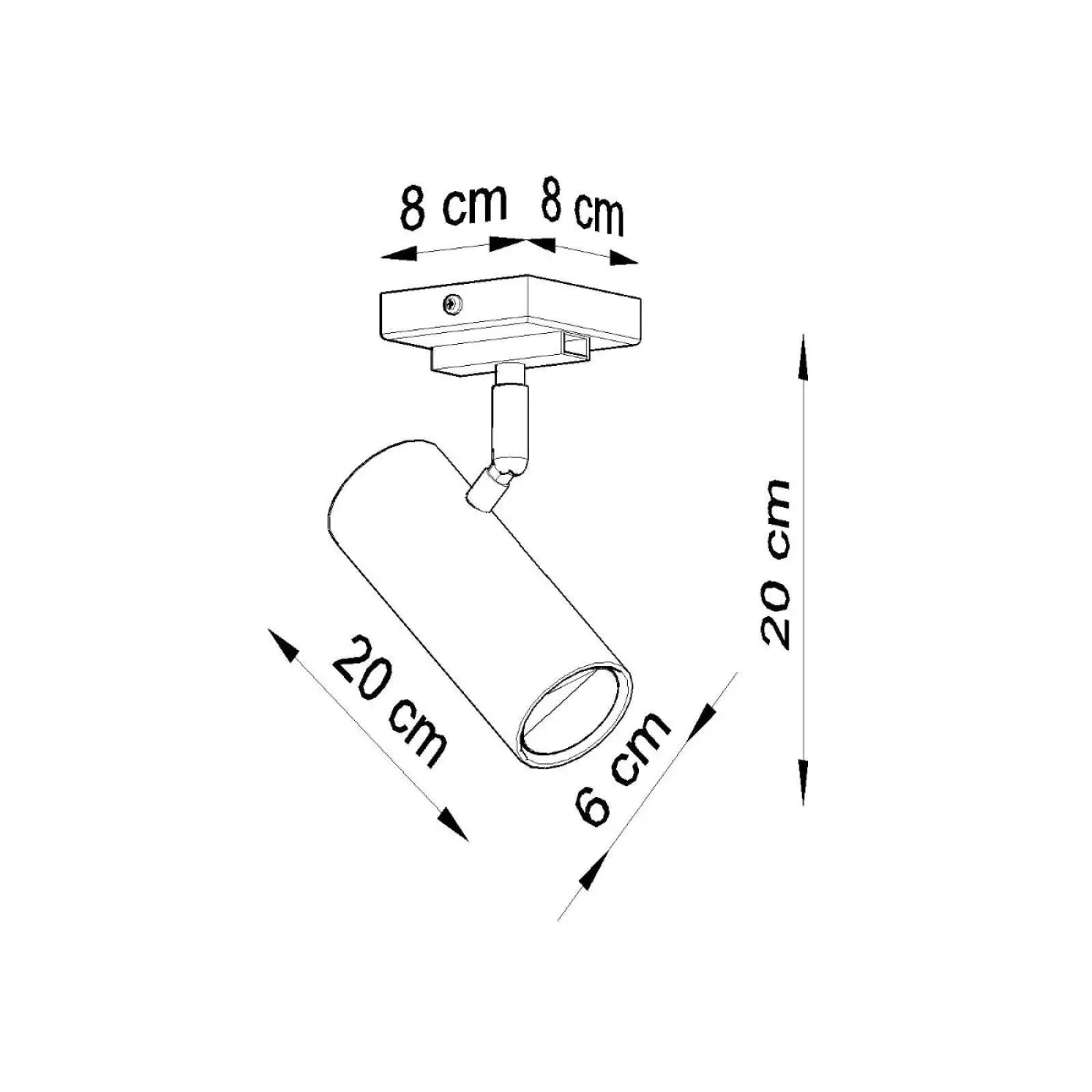 Spot Plafonnier Orientable Blanc - Dalumea - vue 7