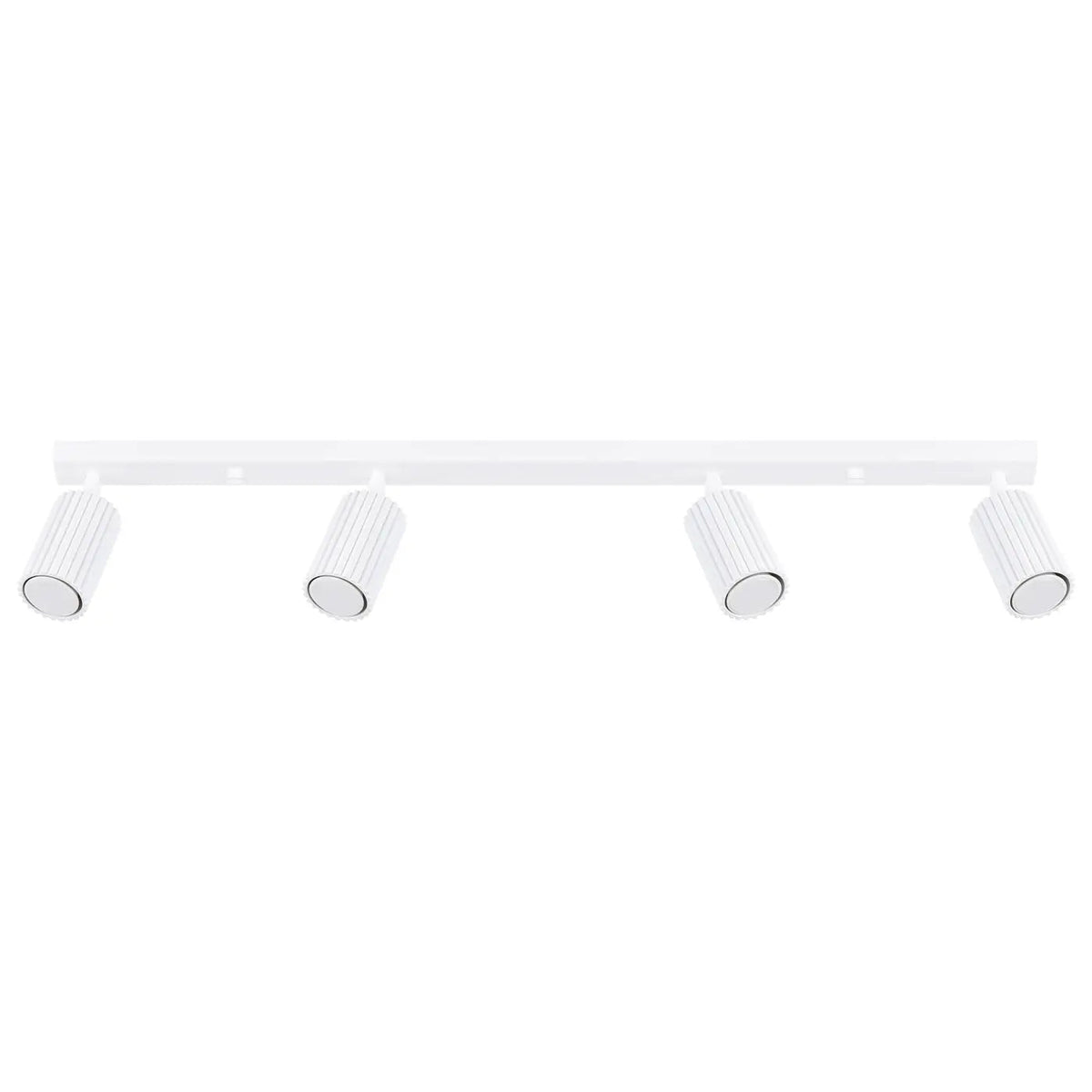 Plafonnier 4 Spots Orientables Rail Blanc - Dalumea - vue 8