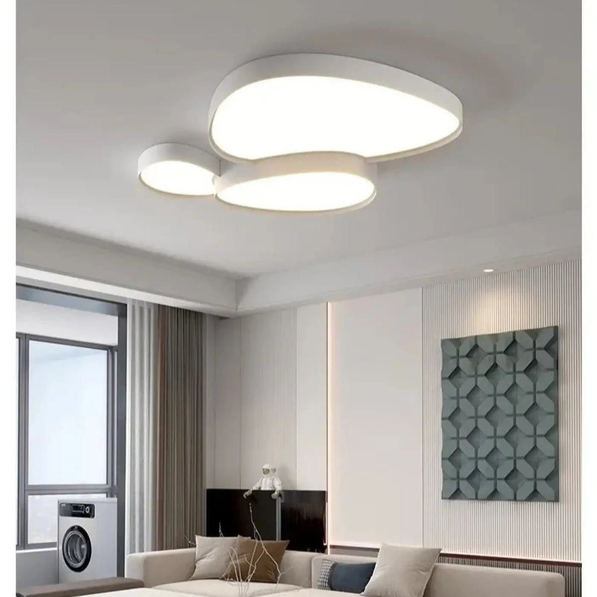 Plafonnier LED Bilobé Design Organique - Dalumea - vue 5