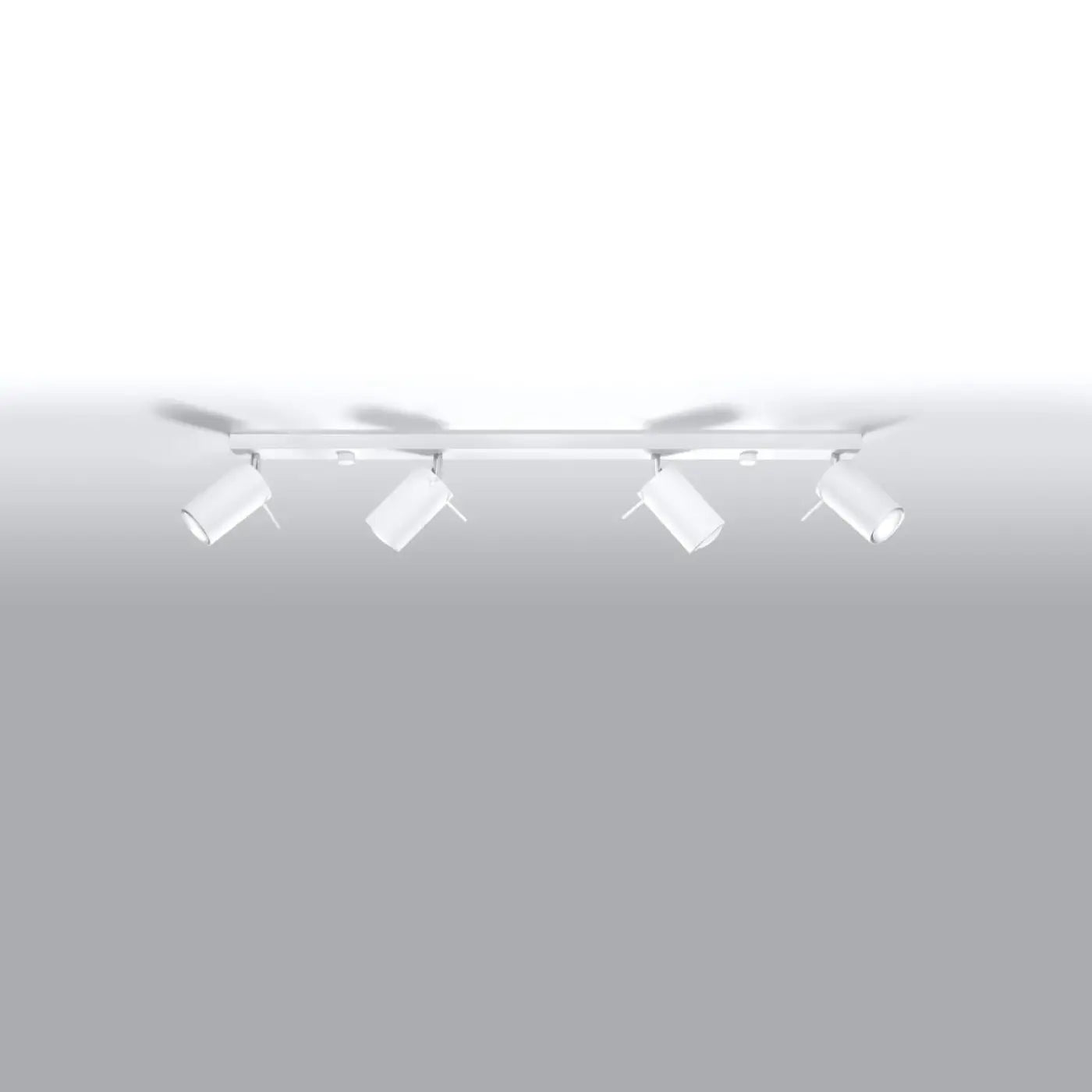 Plafonnier Rail 4 Spots Blanc - Dalumea - vue 2