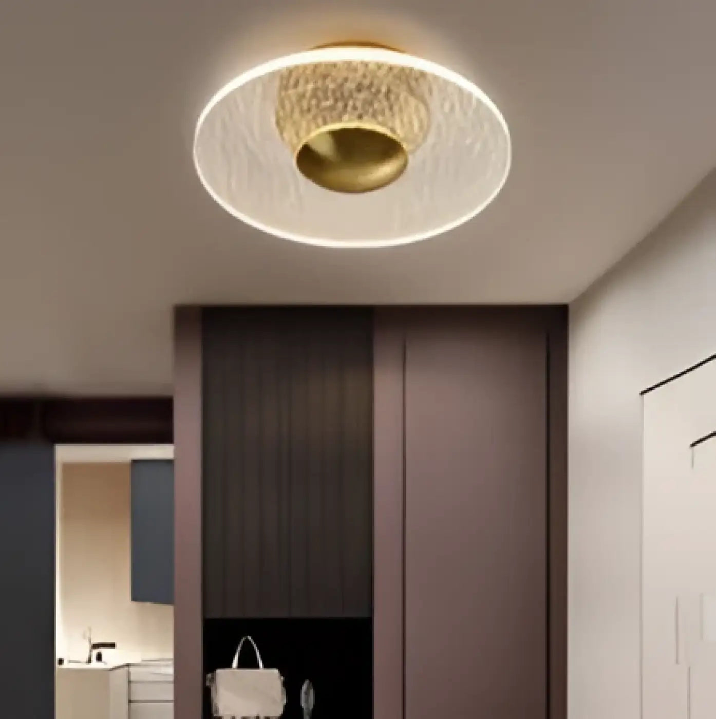 Plafonnier Design Double Anneau Lumineux - Dalumea - vue 3