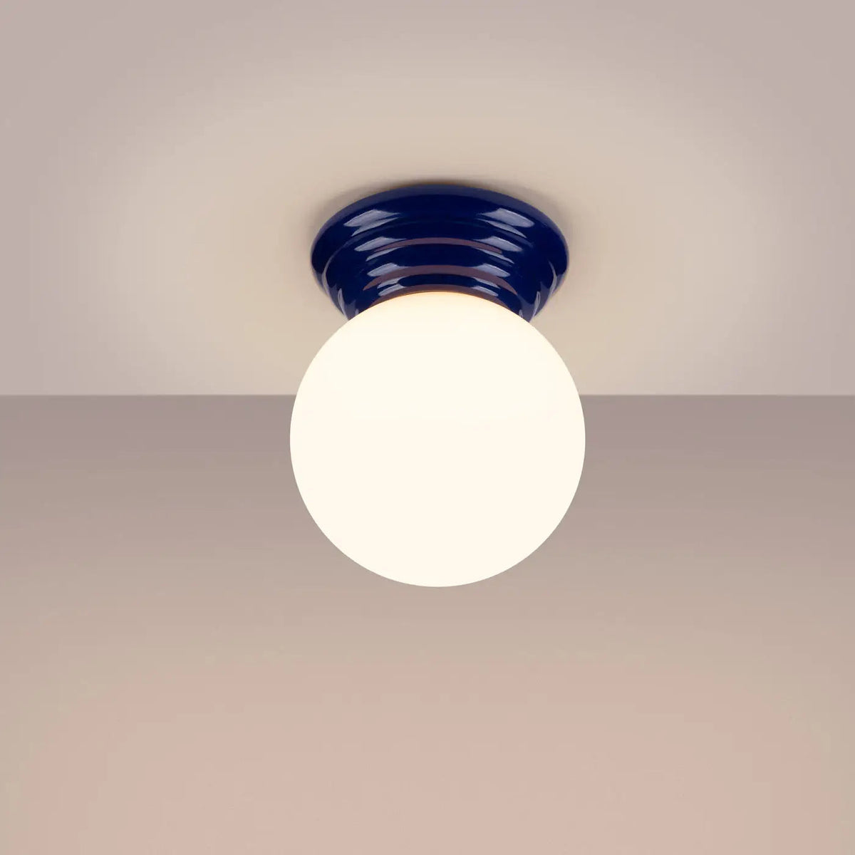 Plafonnier Boule Opaline Céramique - Dalumea - vue 1
