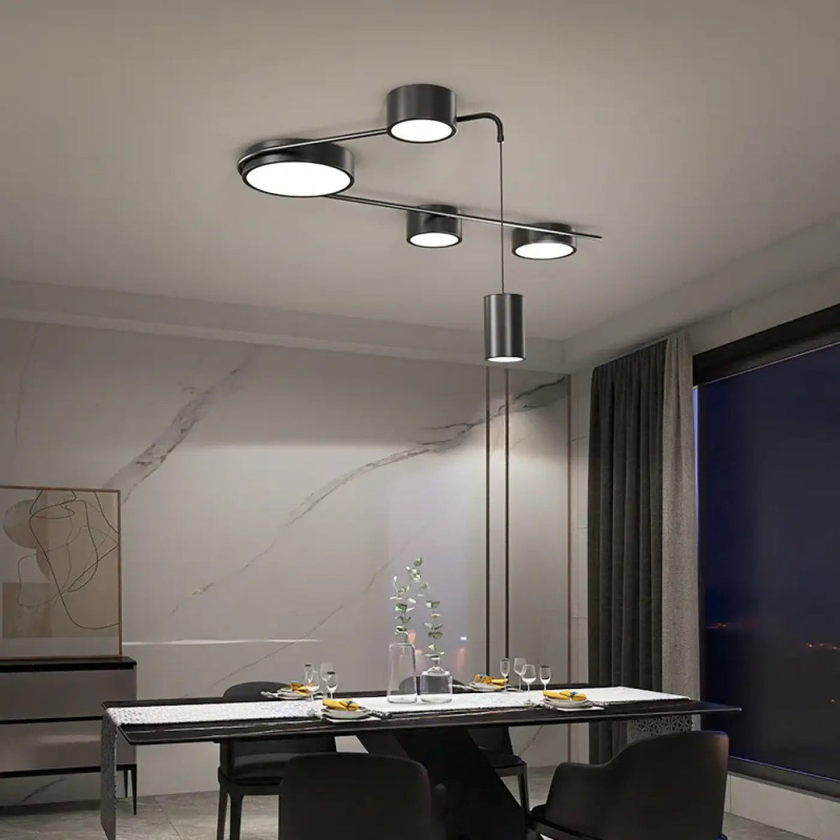 Plafonnier Spots Orientables Design - Dalumea - vue 2
