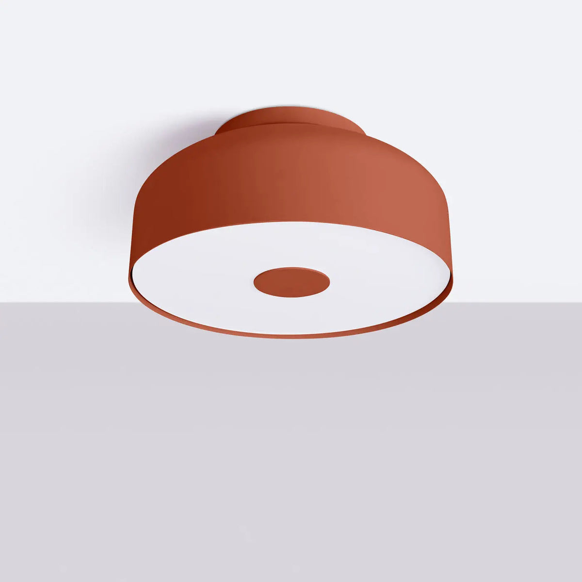 Plafonnier Rouge Ocre Contemporain