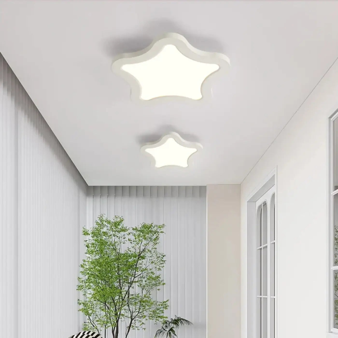 Plafonnier Effet Bois LED - Dalumea - vue 2