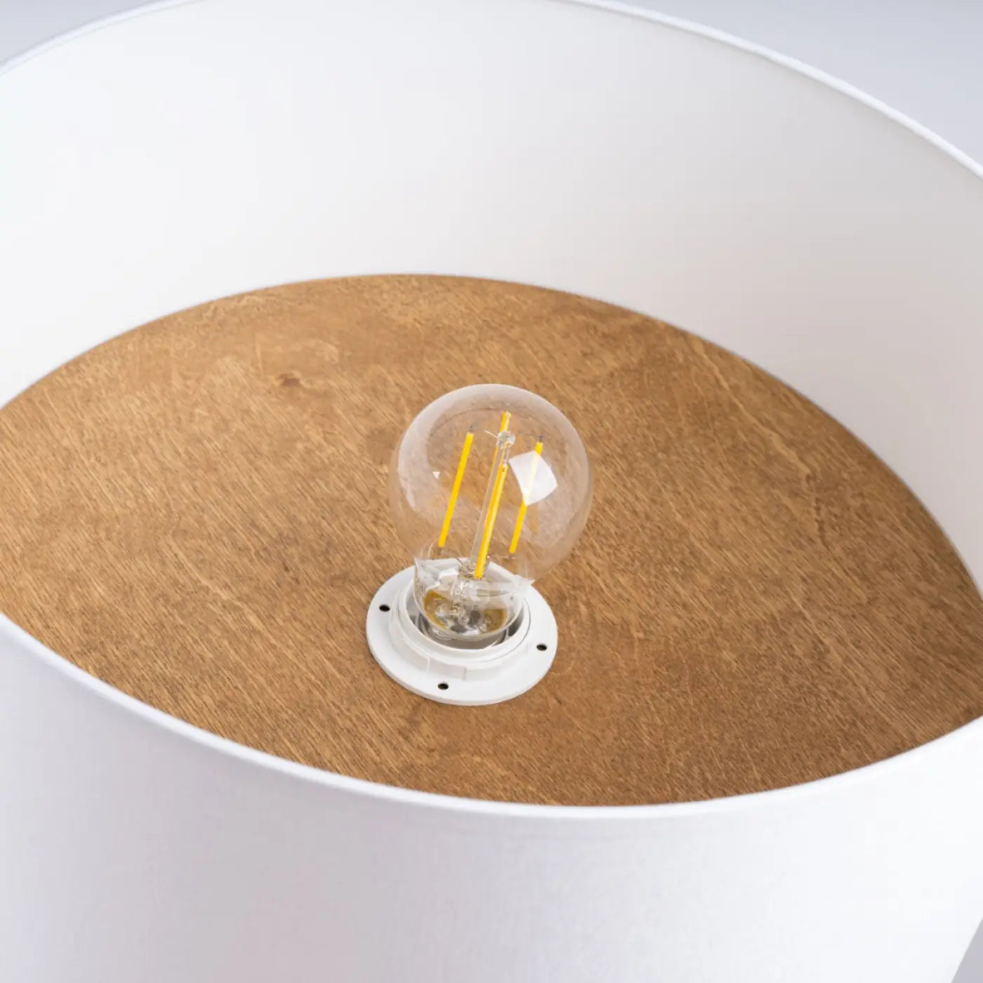 Plafonnier Scandinave Blanc Marron - Dalumea - vue 4