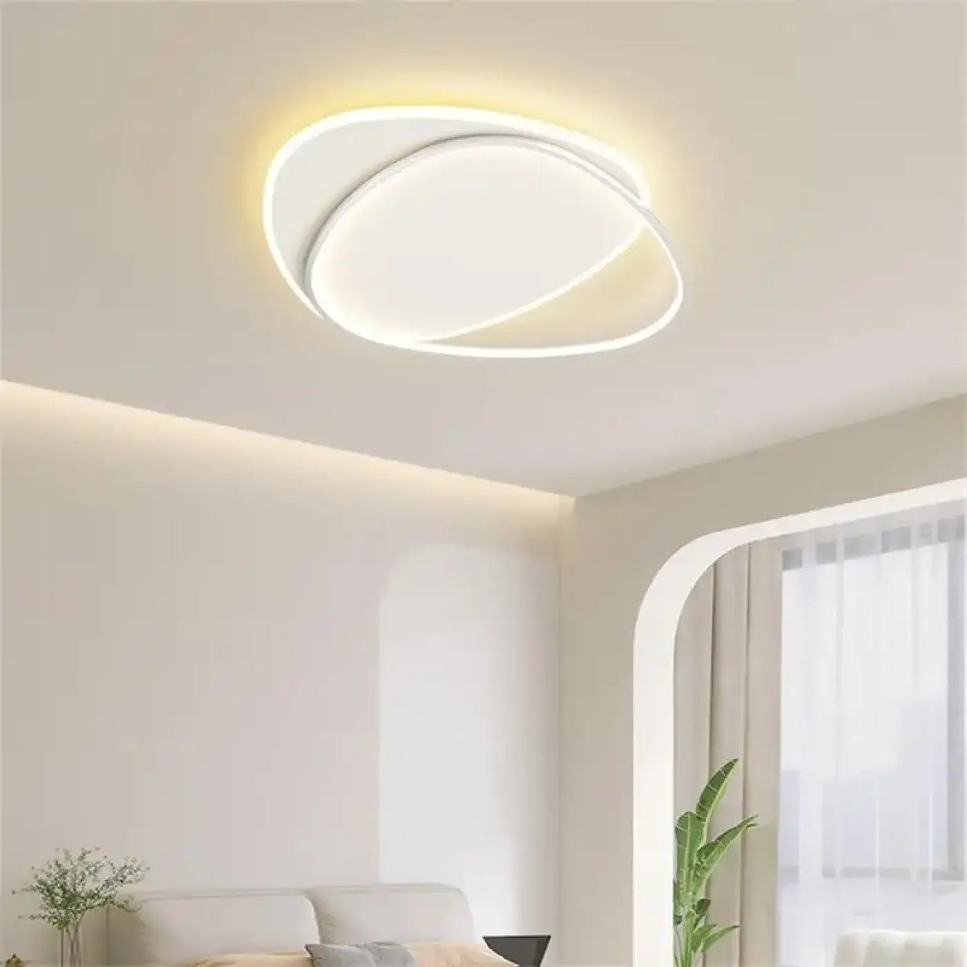 Plafonnier LED Ovale Entrelacé - Dalumea - vue 4