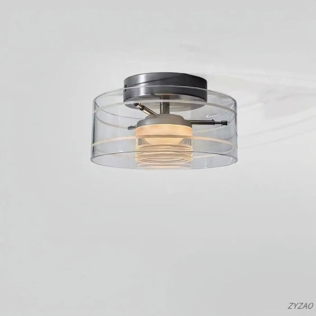 Plafonnier Moderne Abat-Jour Transparent - Dalumea - vue 4