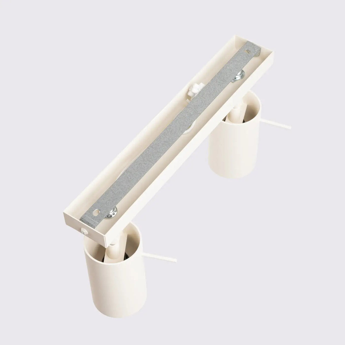 Plafonnier Rail 2 Spots Orientables Beige - Dalumea - vue 5