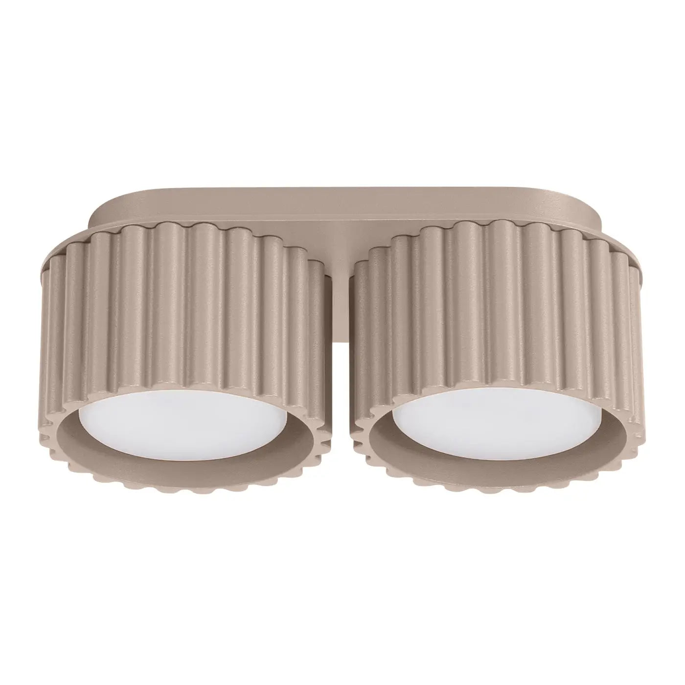 Plafonnier Double Spot Taupe - Dalumea - vue 6