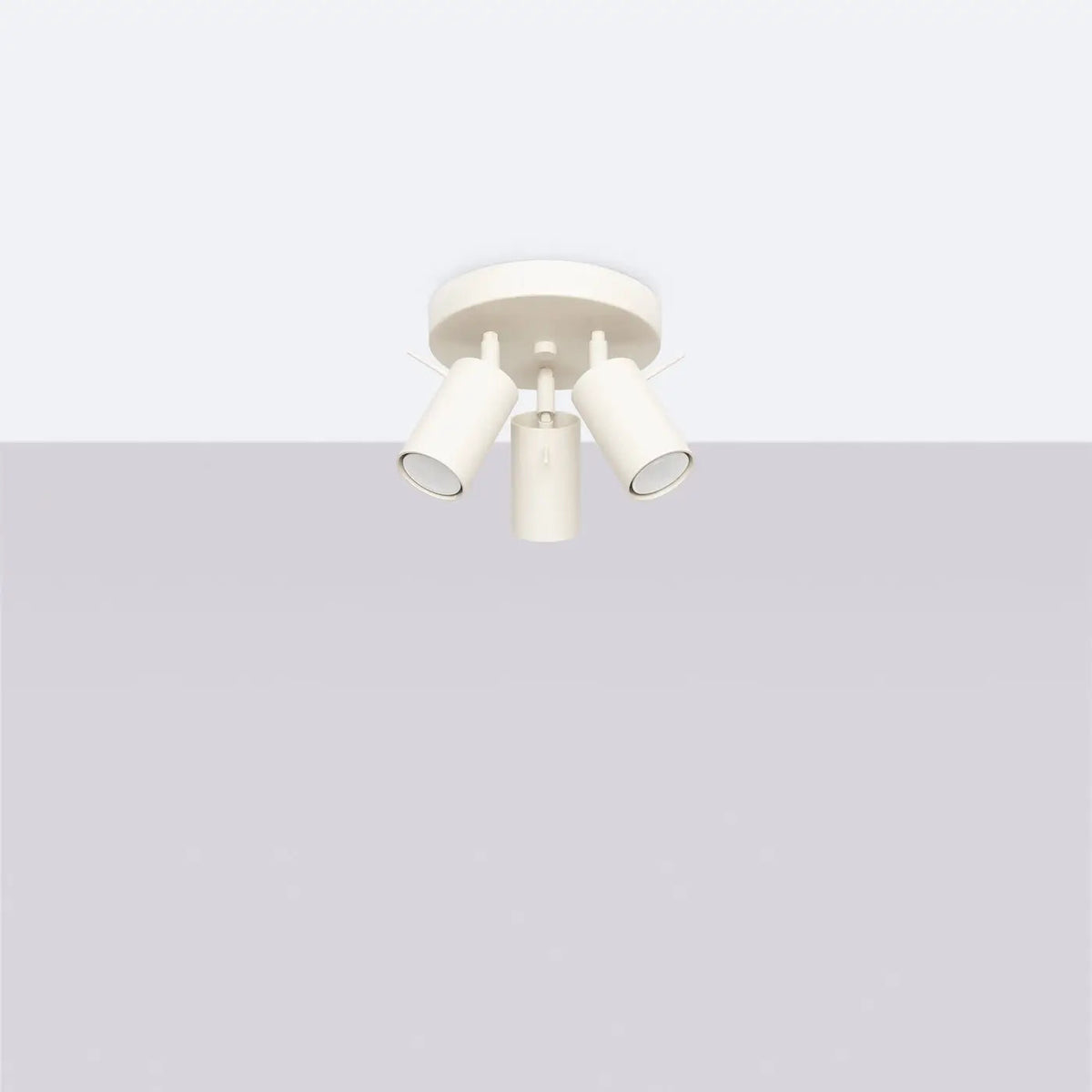 Plafonnier 3 Spots Orientables Plateau Beige