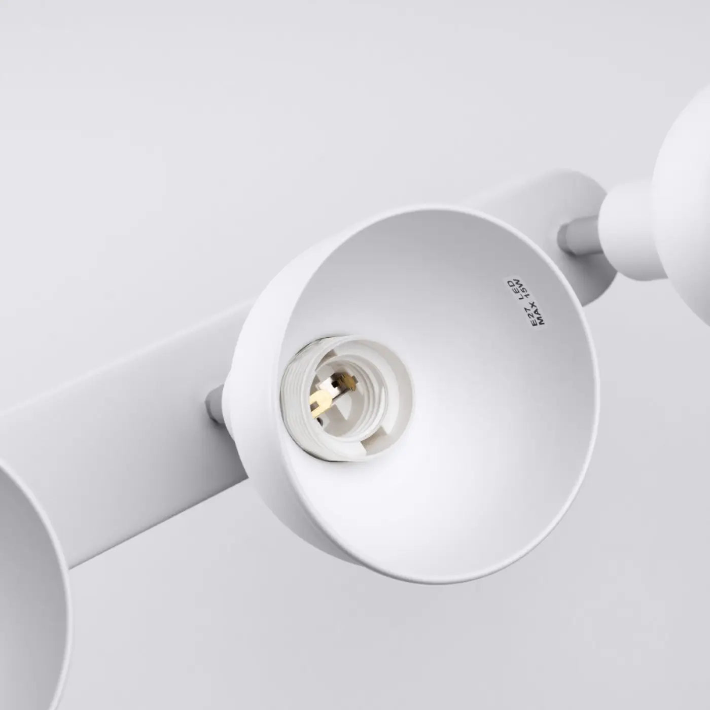 Plafonnier 3 Spots Orientables Platine Chromée Blanc - Dalumea - vue 7