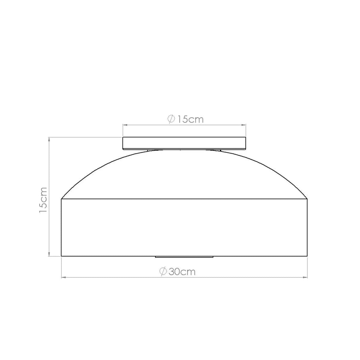 Plafonnier luminaire plafonnier rouge ocre style contemporain - Dalumea - vue 11