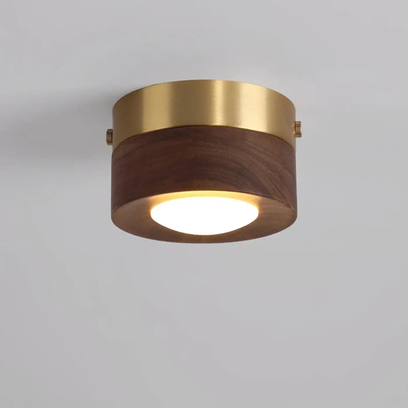 Plafonnier Bois et Laiton Minimaliste - Dalumea - vue 5