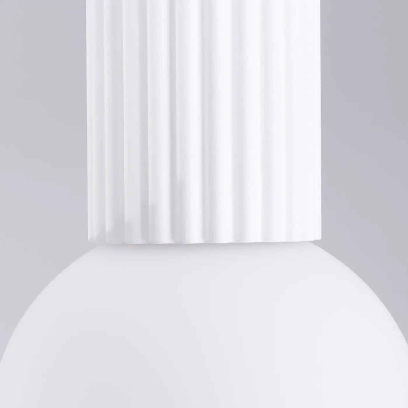 Plafonnier Blanc Minimaliste Globe Opalin - Dalumea - vue 4