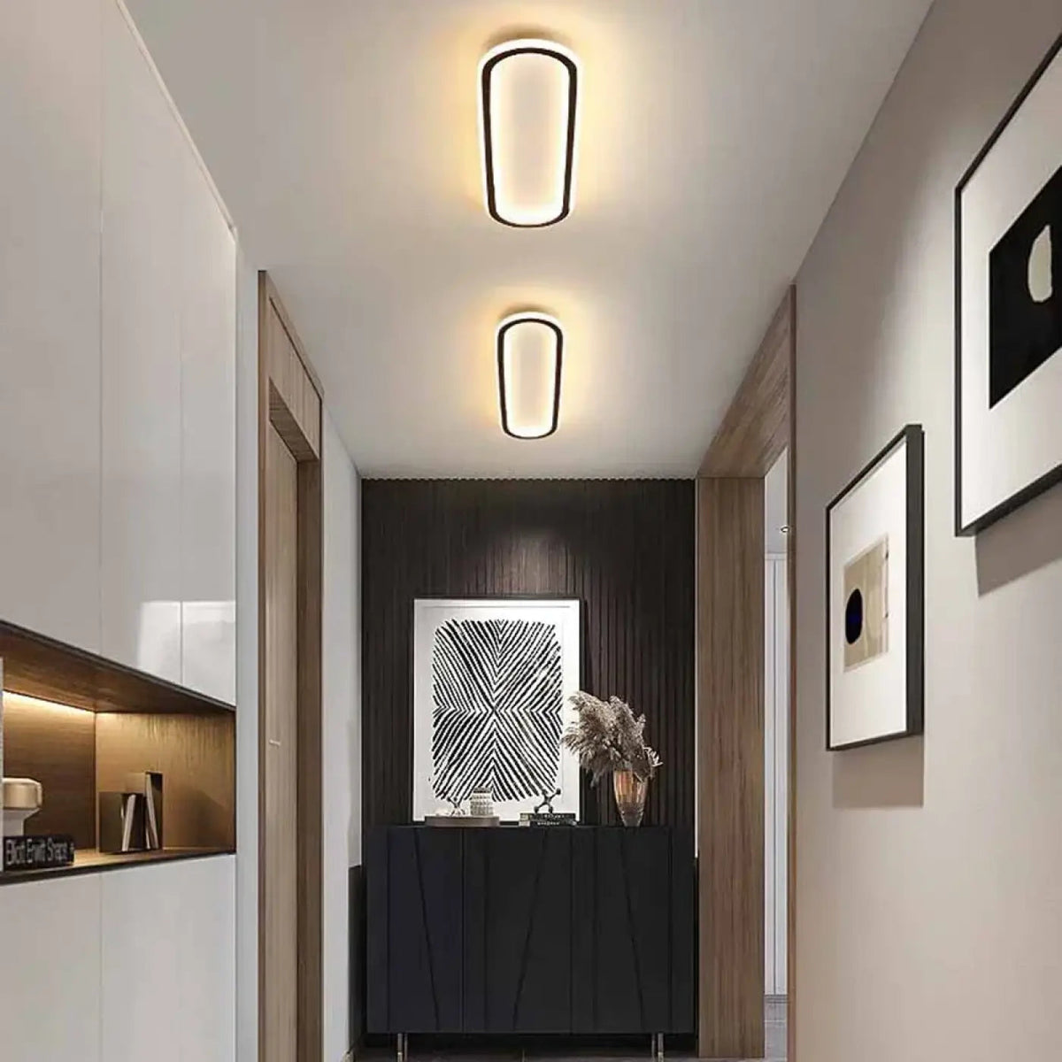 Plafonnier LED Ovale Cadre Fin Minimaliste - Dalumea - vue 5