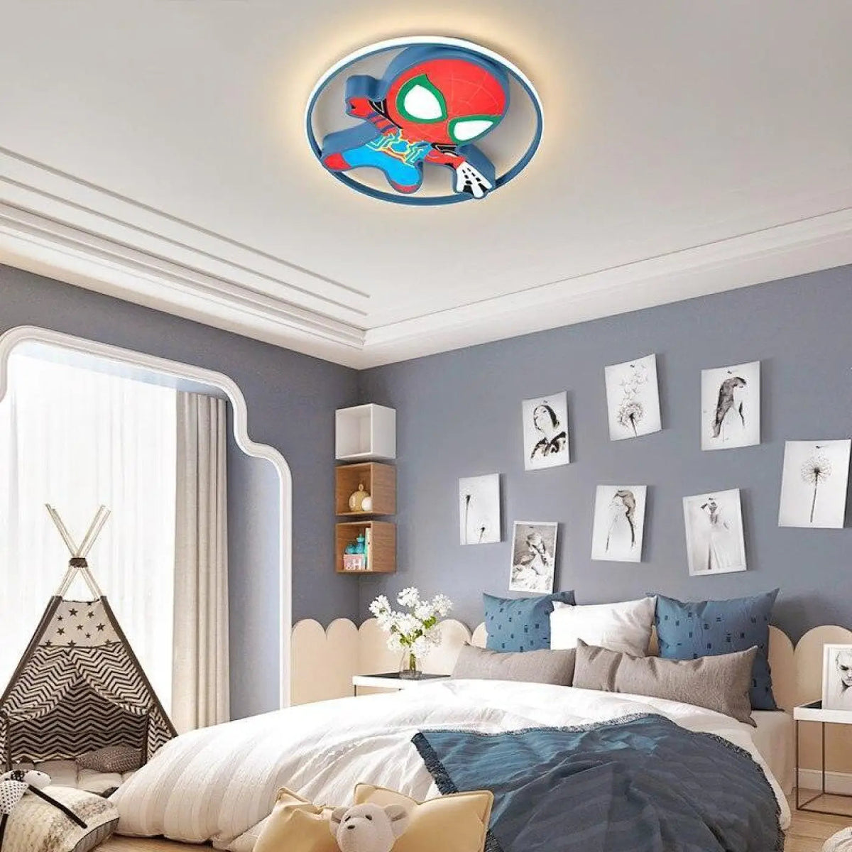 Plafonnier Enfant Super-Héros Chambre LED