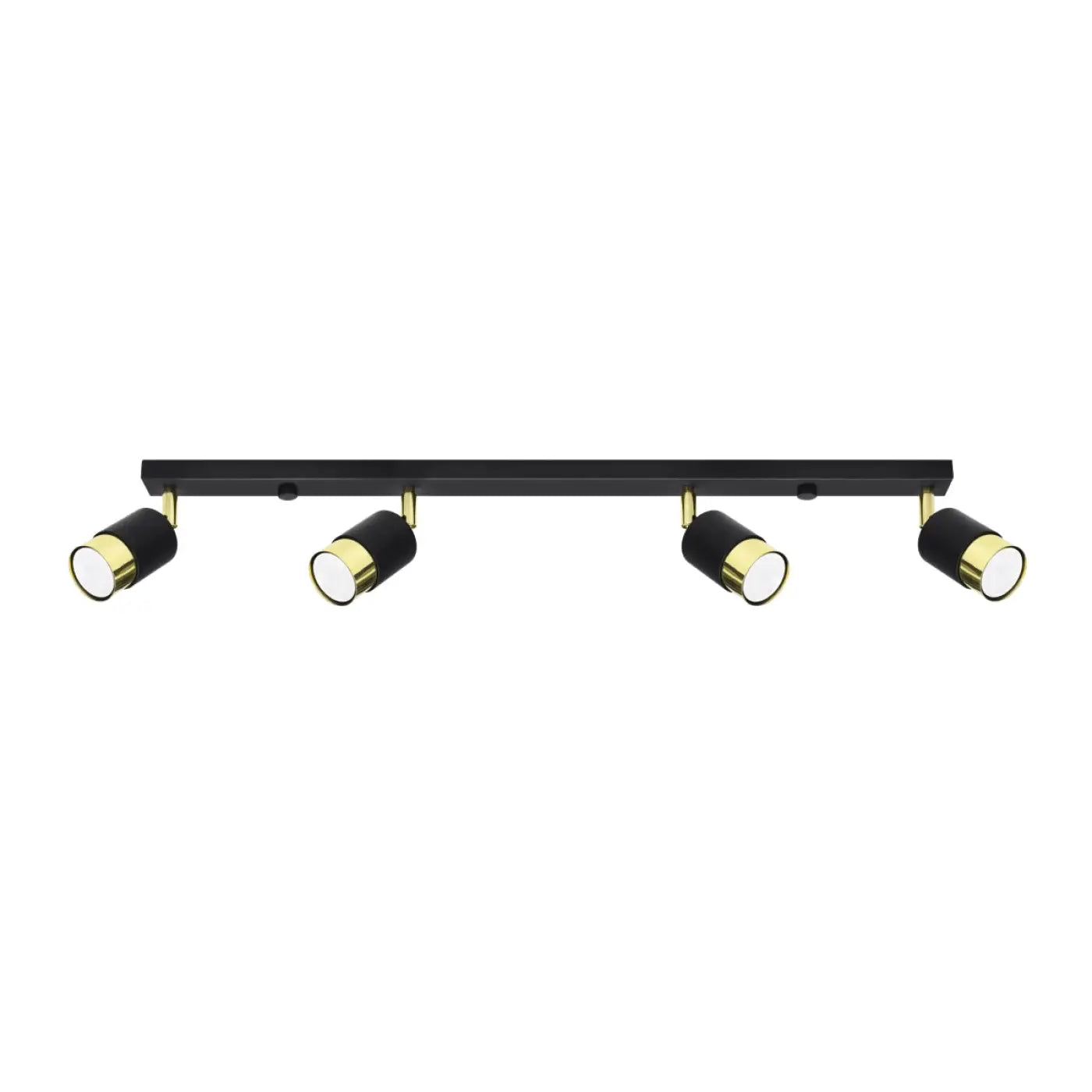 Plafonnier 4 Spots Orientables Noir Doré - Dalumea - vue 3