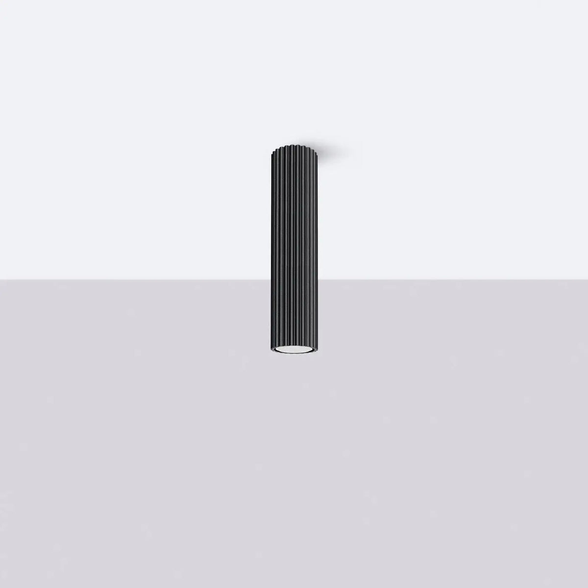Plafonnier LED Cylindrique Noir