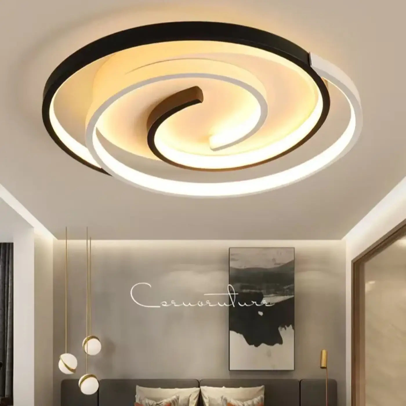 Plafonnier LED Spirale Design - Dalumea - vue 3