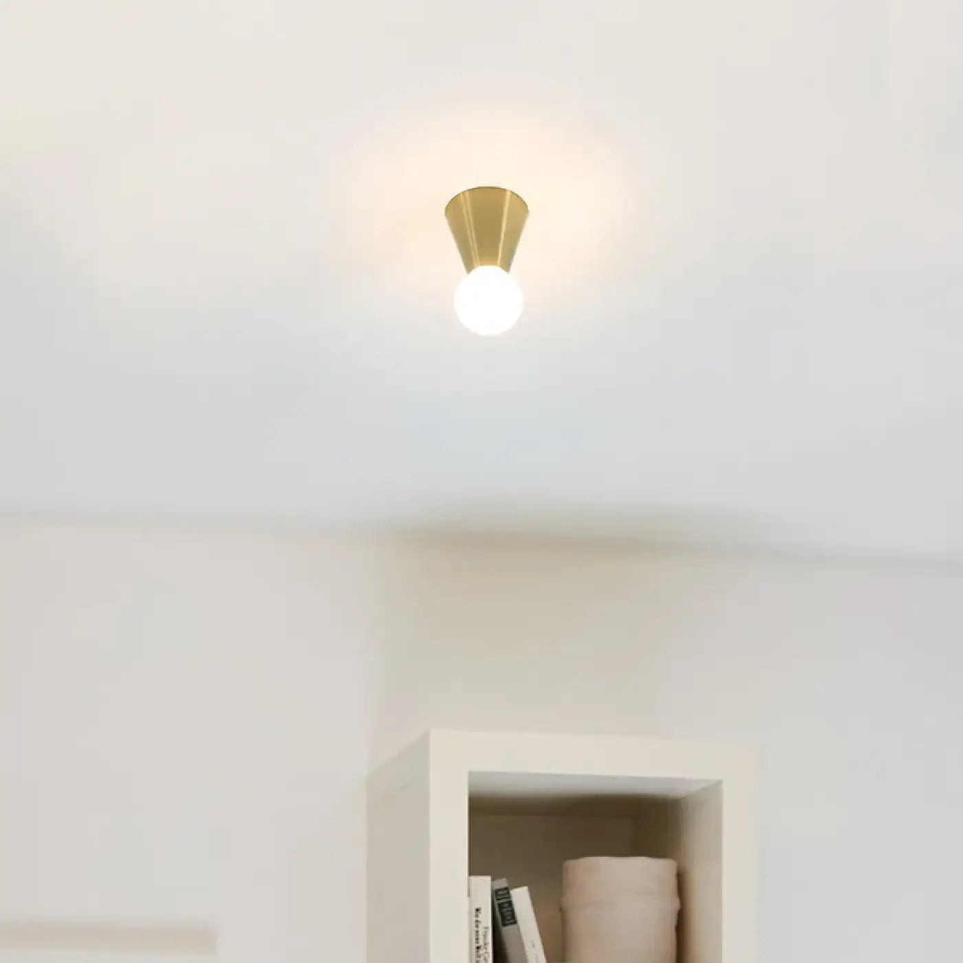 Plafonnier Minimaliste Laiton Brossé - Dalumea - vue 3