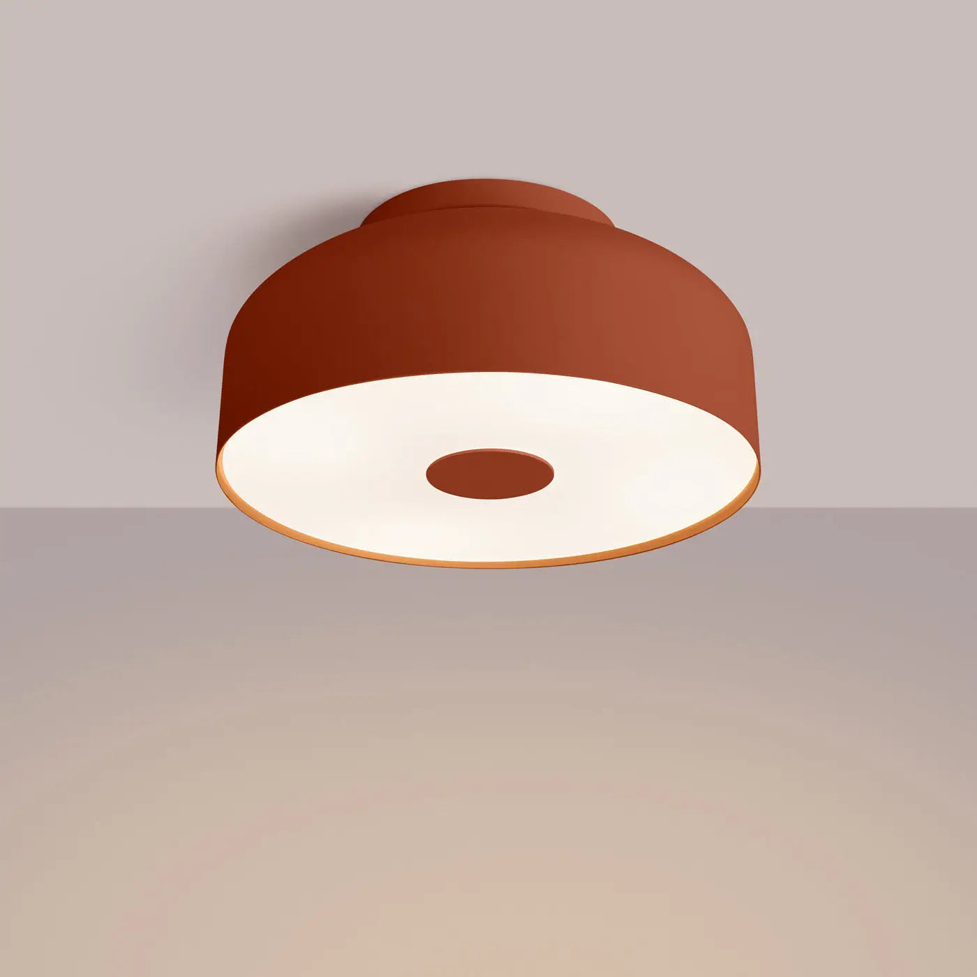 Plafonnier Rouge Ocre Contemporain - Dalumea - vue 1