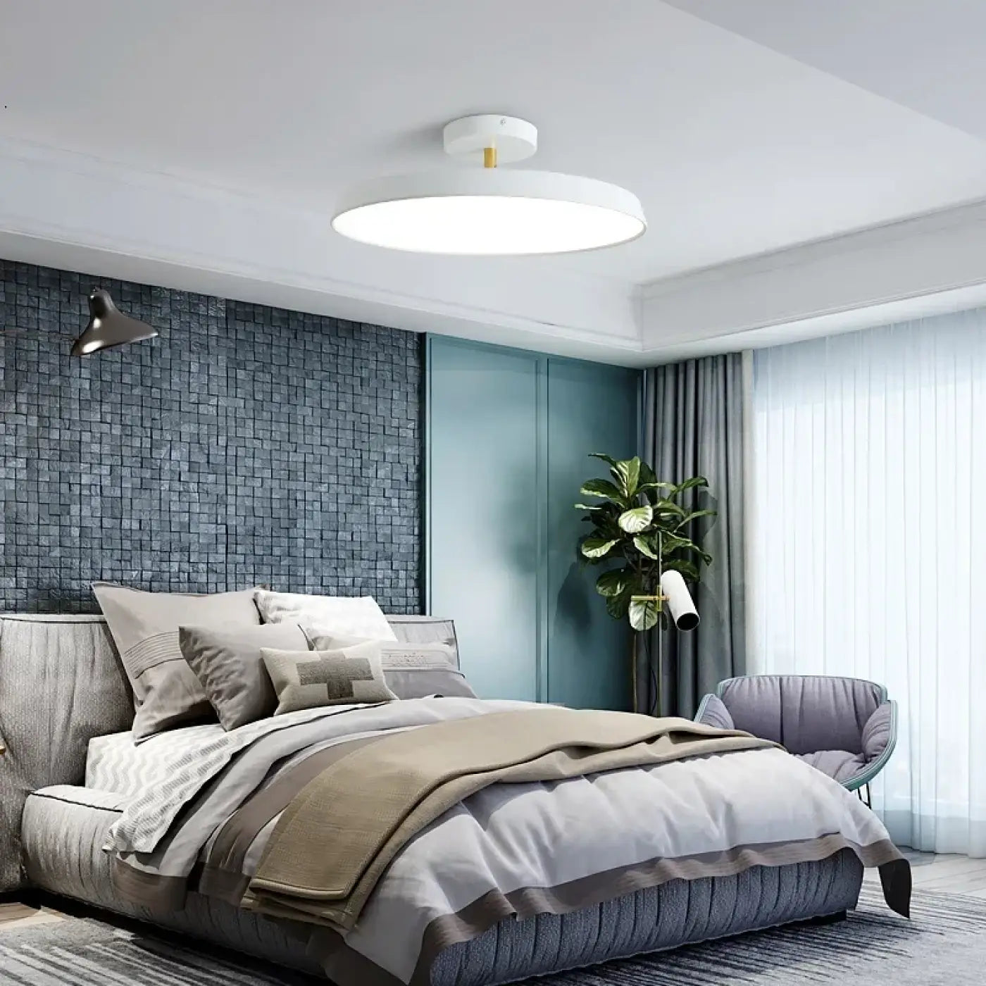 Plafonnier Design Scandinave Rond - Dalumea - vue 1