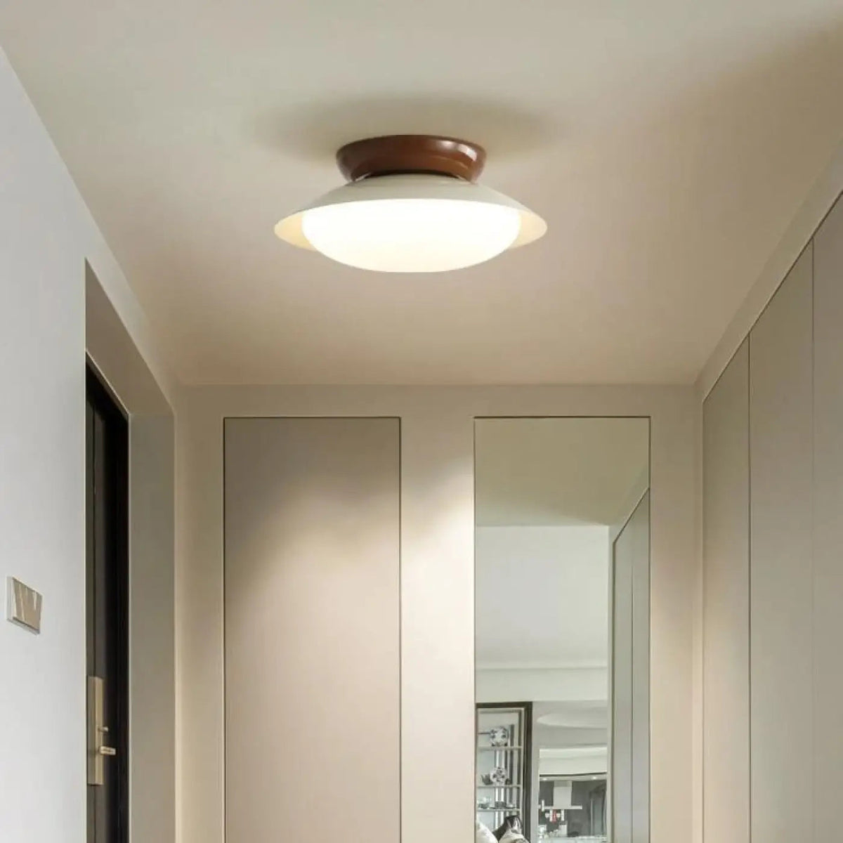 Plafonnier suspension luminaire moderne design epure en metal - Dalumea - vue 15
