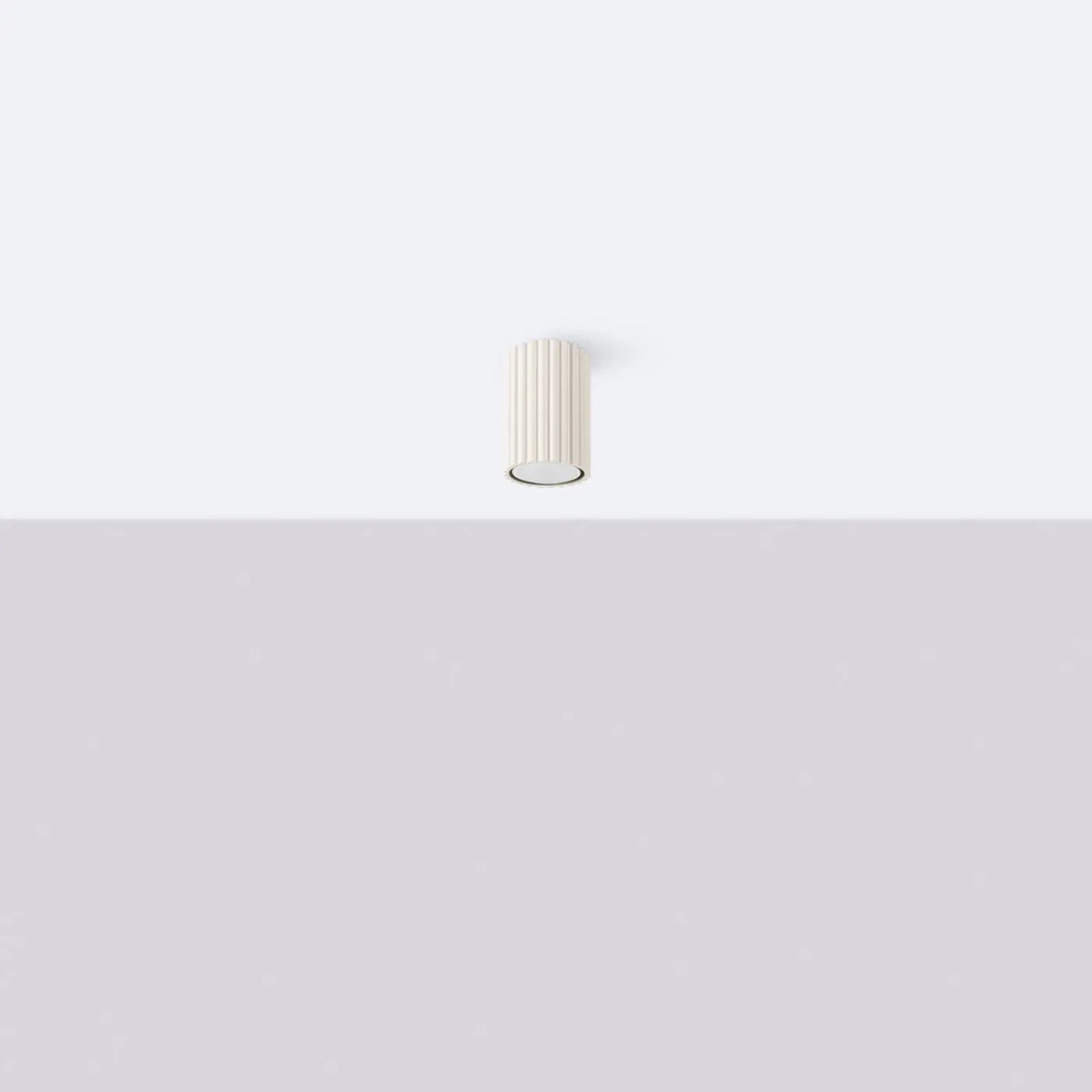 Plafonnier Beige Moderne Cylindrique - Dalumea - vue 2