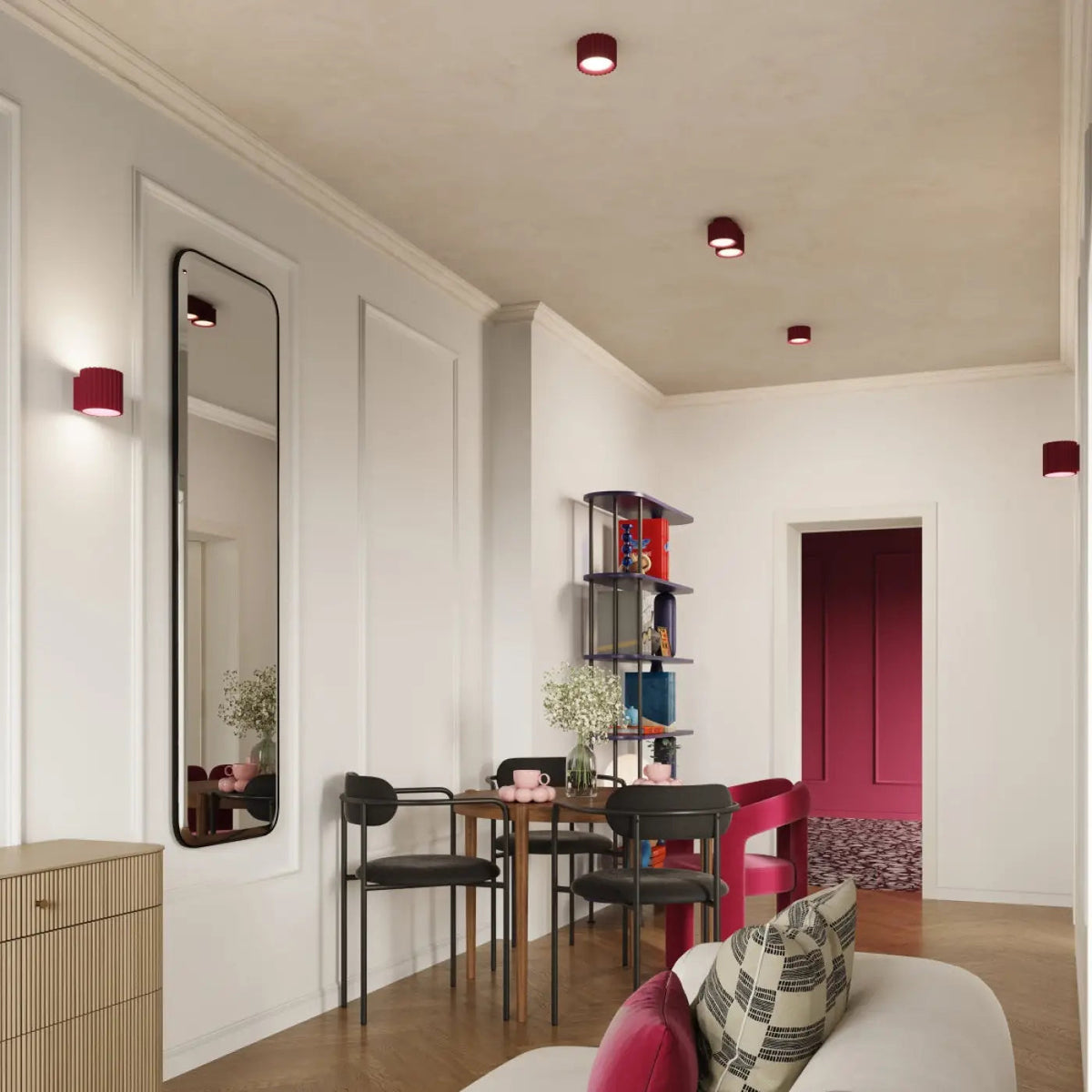 Plafonnier Double Spot Bordeaux - Dalumea - vue 8
