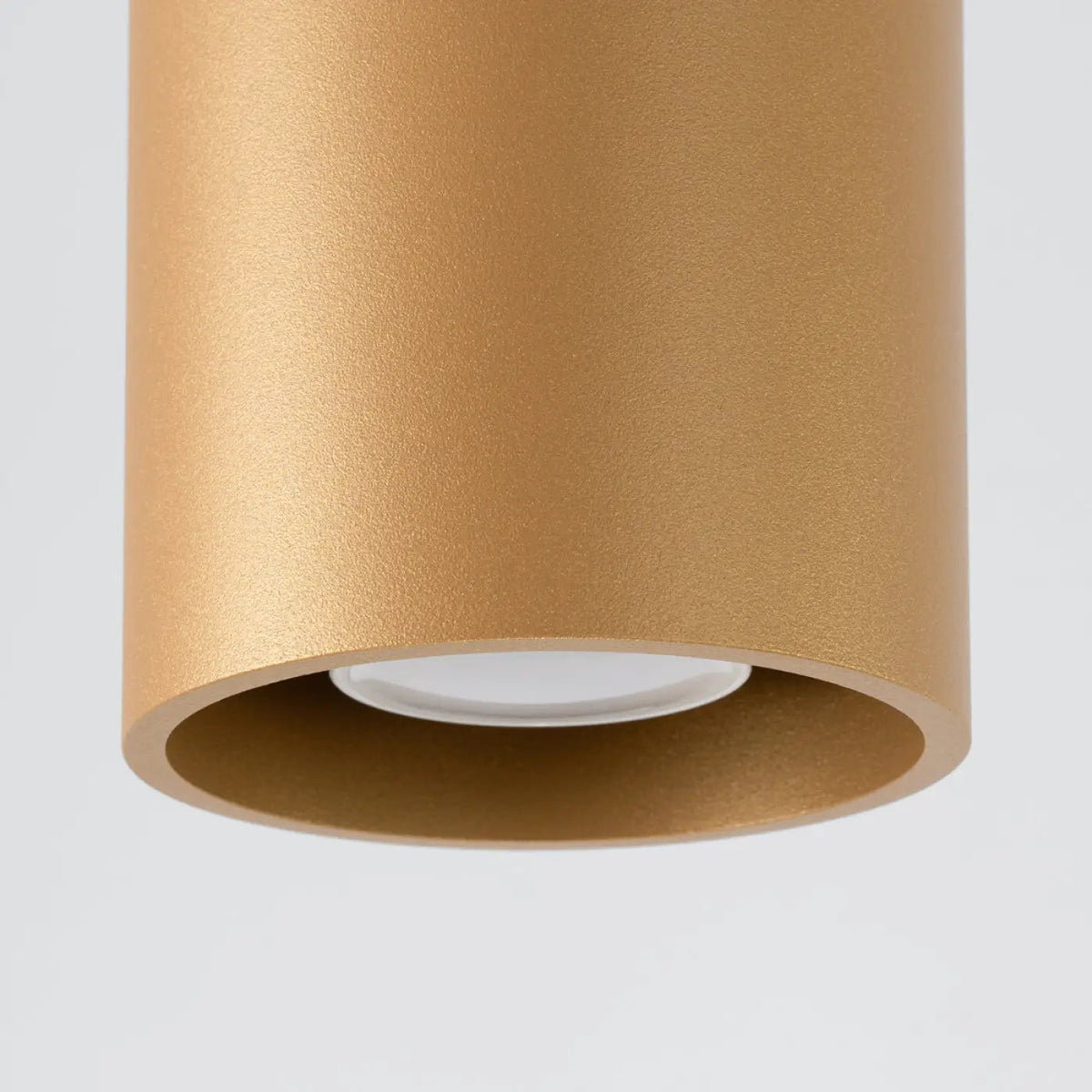Plafonnier Doré Cylindre LED - Dalumea - vue 3