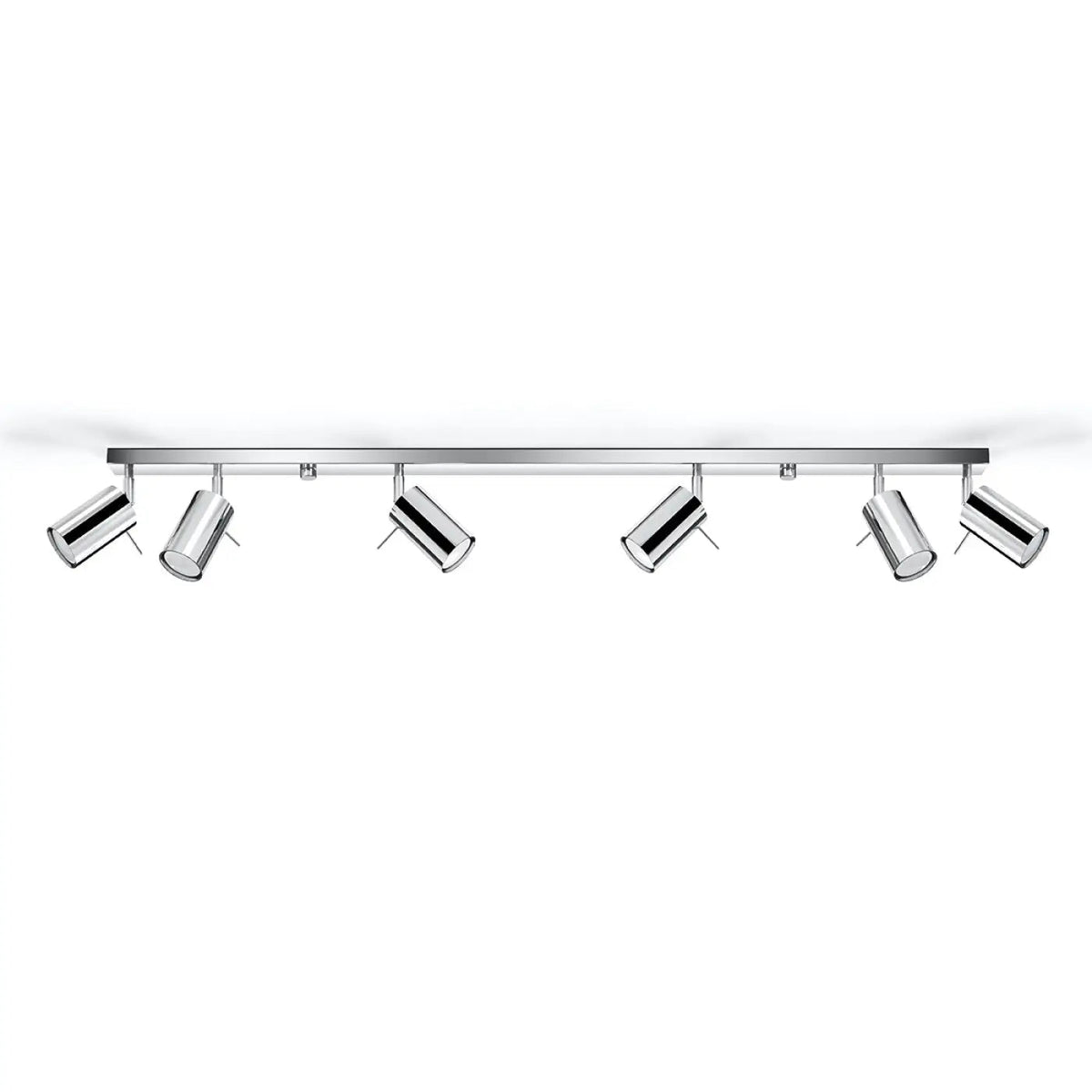 Plafonnier 6 Spots Orientables Chrome