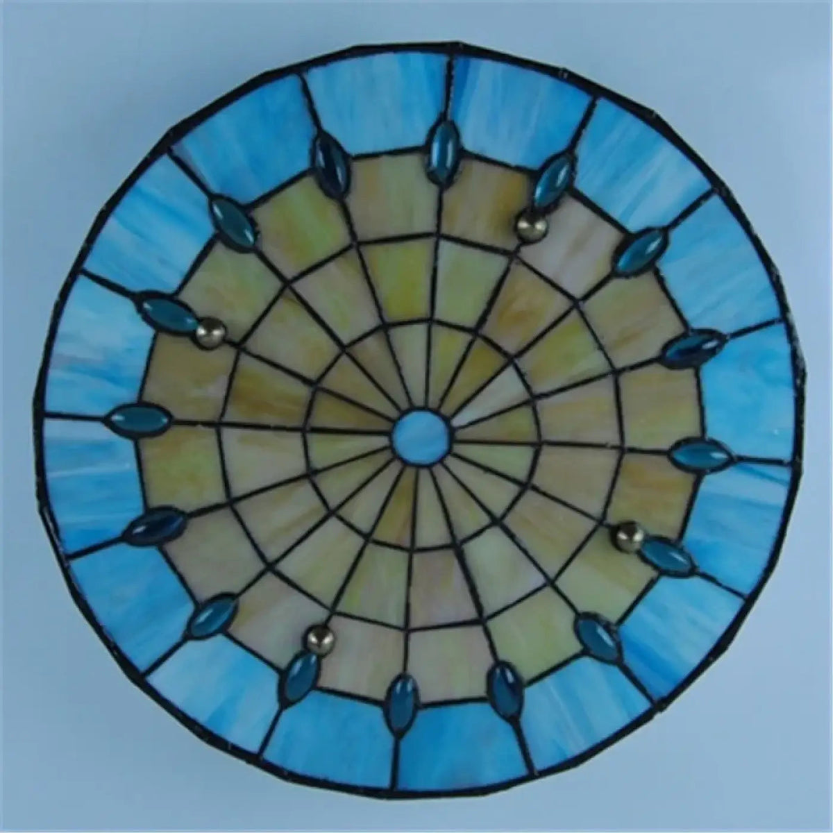 Plafonnier Tiffany Vitrail Art Déco - Dalumea - vue 3