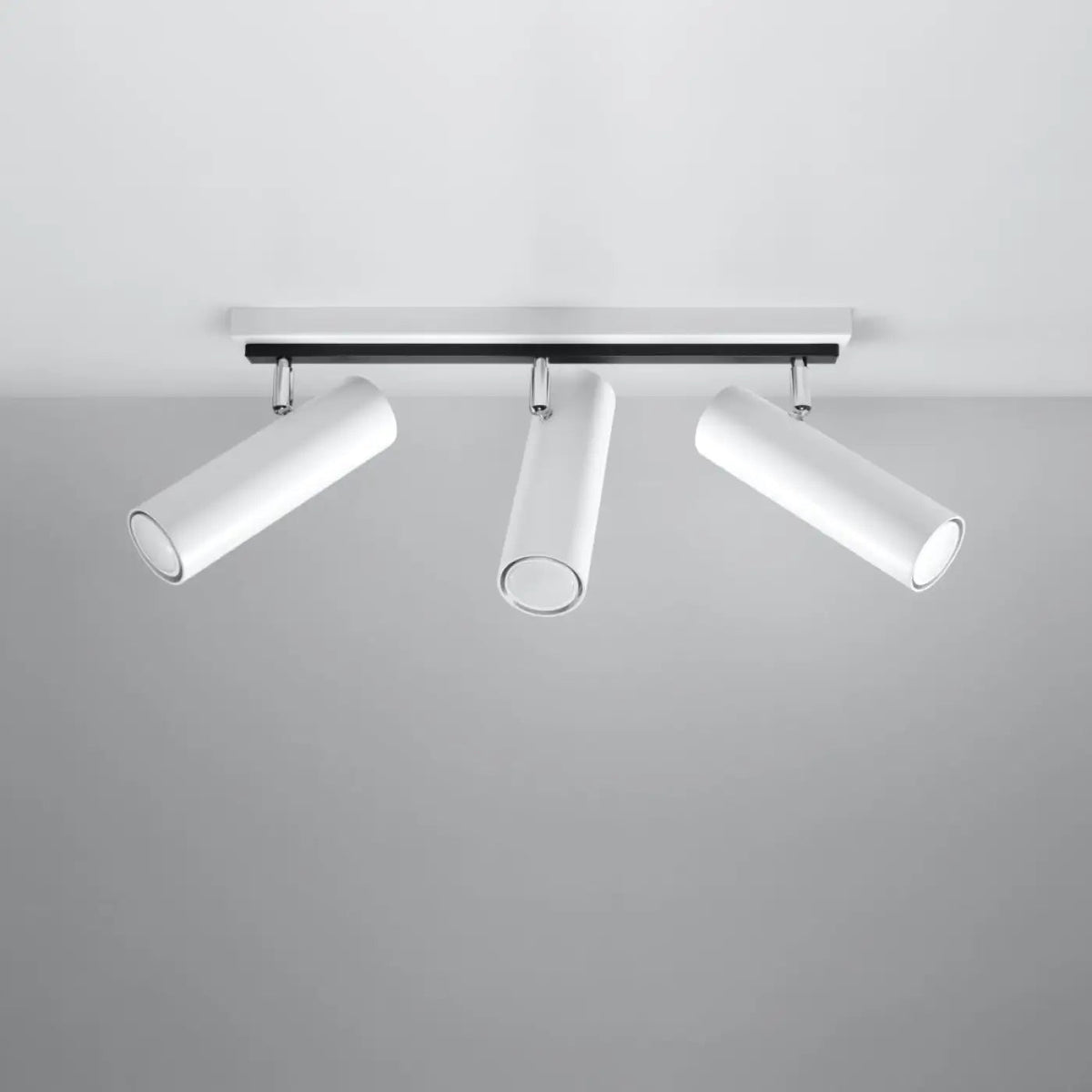 Plafonnier 3 Spots Orientables Blanc Design - Dalumea - vue 2