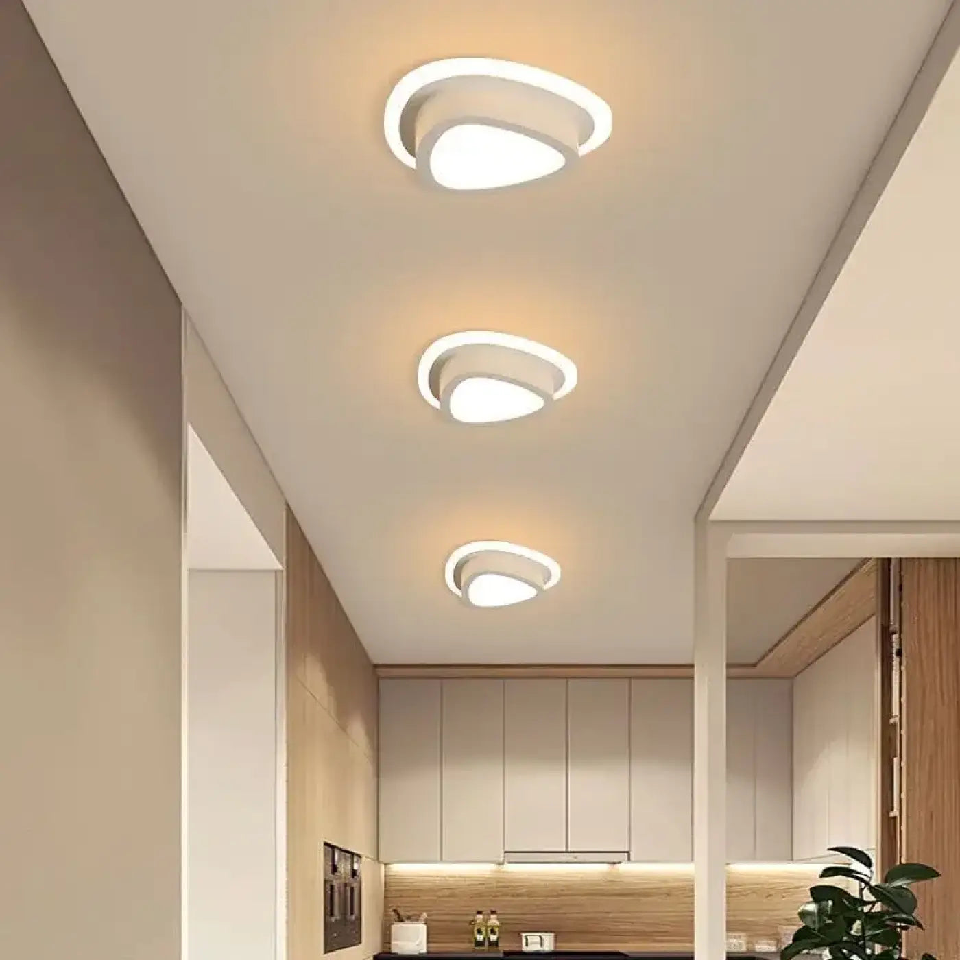 Plafonnier LED Design Sculpté - Dalumea - vue 2