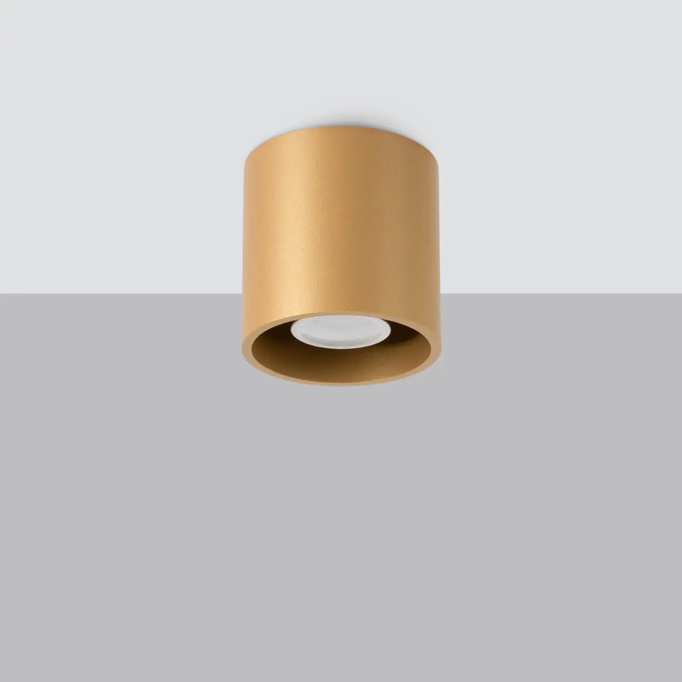 Plafonnier Doré Cylindre LED - Dalumea - vue 2