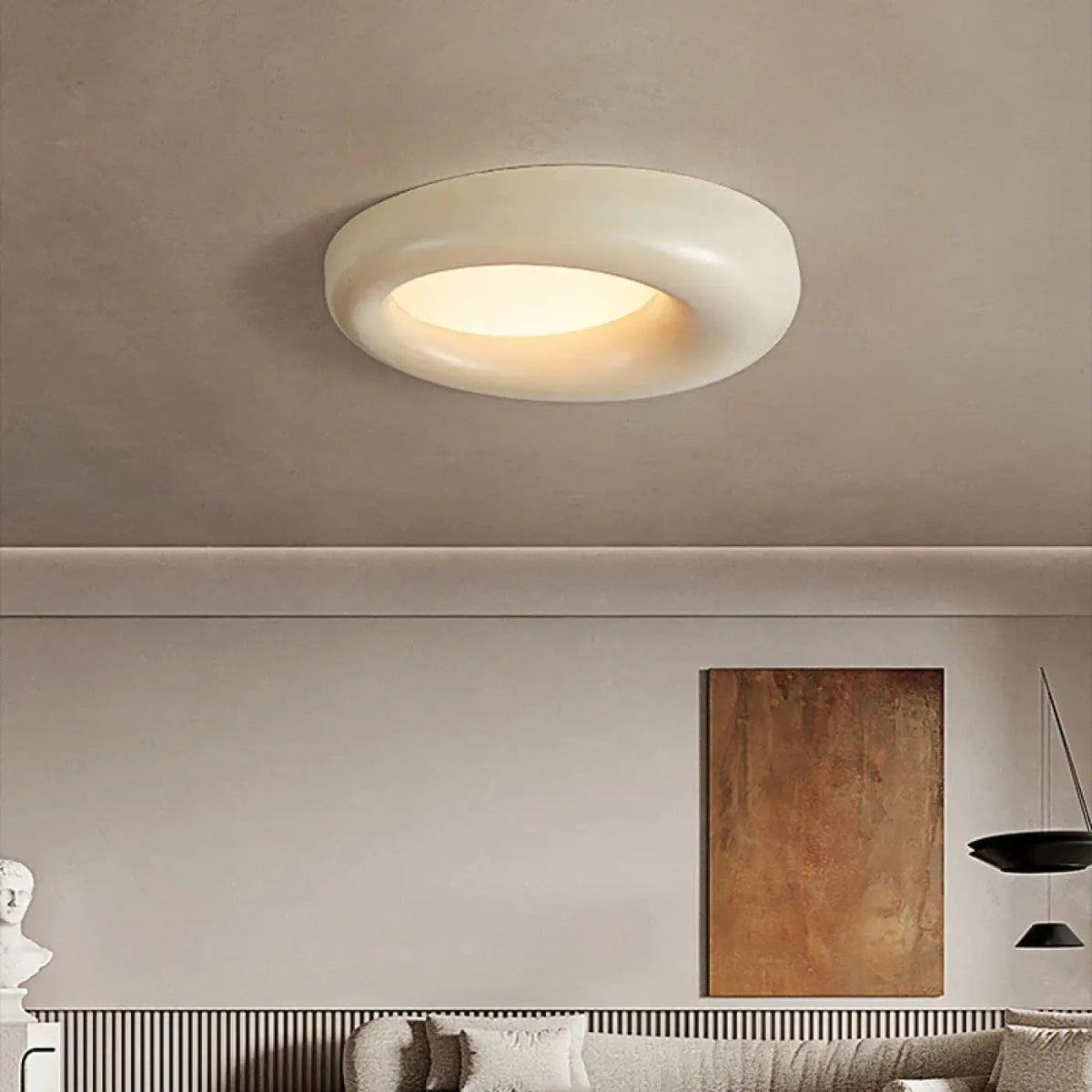 Plafonnier Design Organique Courbes Douces - Dalumea - vue 2
