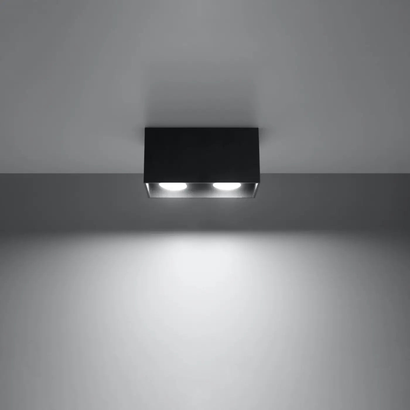 Plafonnier Double Spot Noir - Dalumea - vue 1