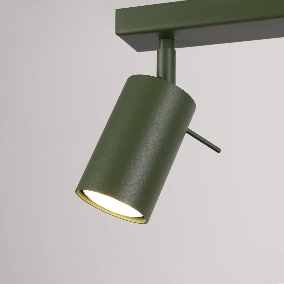 Plafonnier 2 Spots Lisse Vert Olive - Dalumea - vue 3