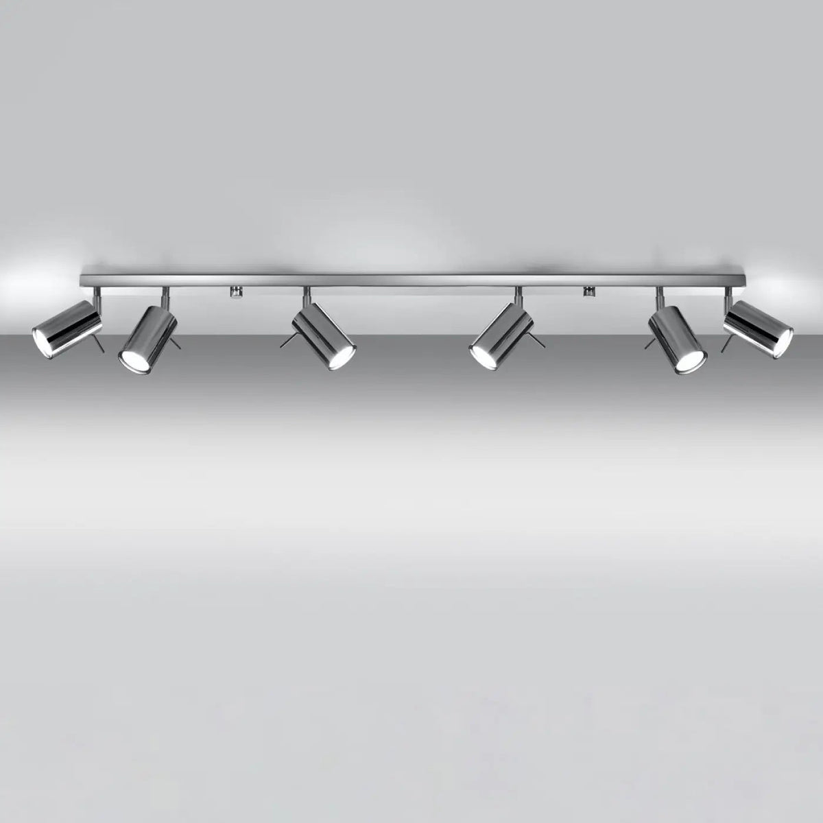 Plafonnier 6 Spots Orientables Chrome - Dalumea - vue 1