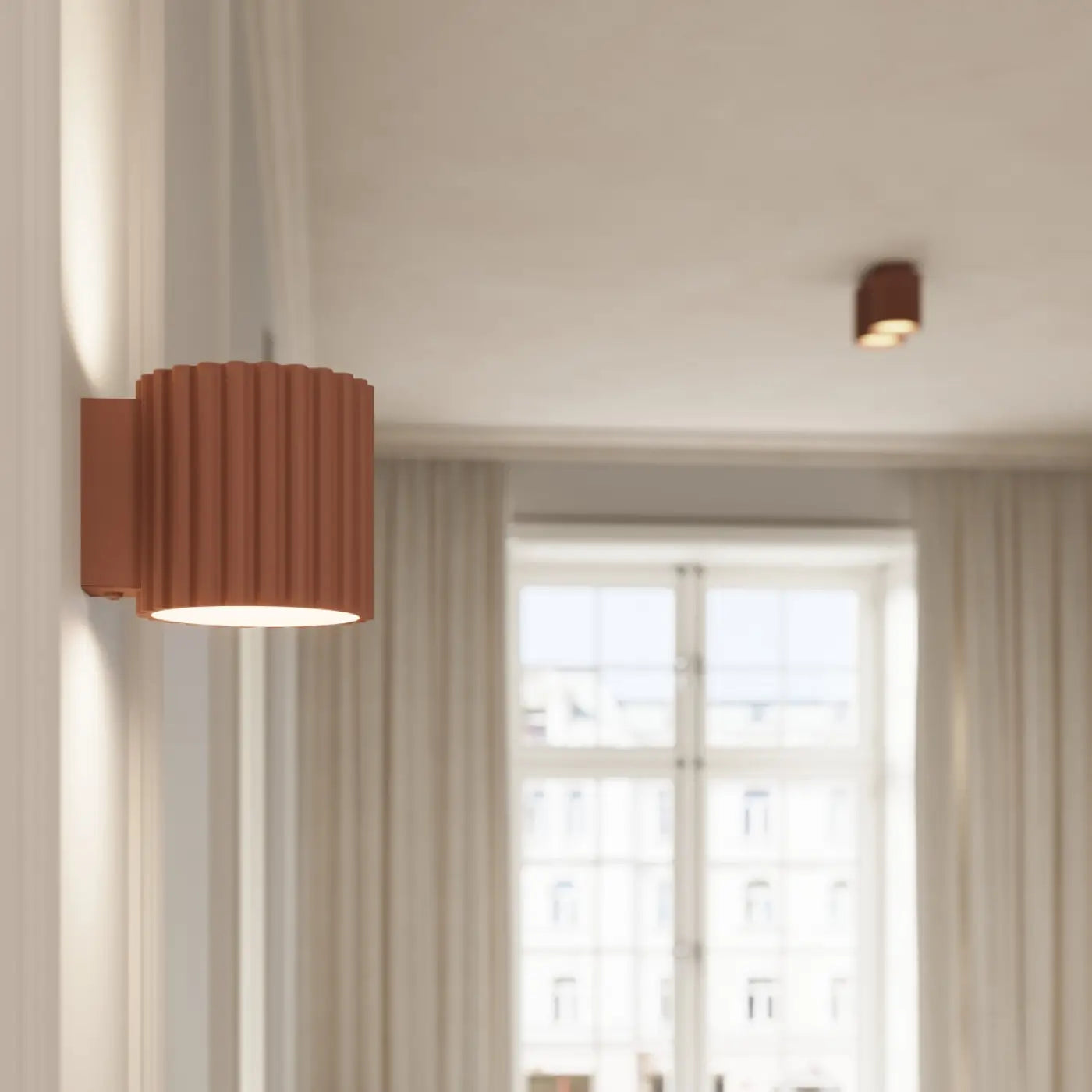Plafonnier Cylindrique Strié Moka - Dalumea - vue 9